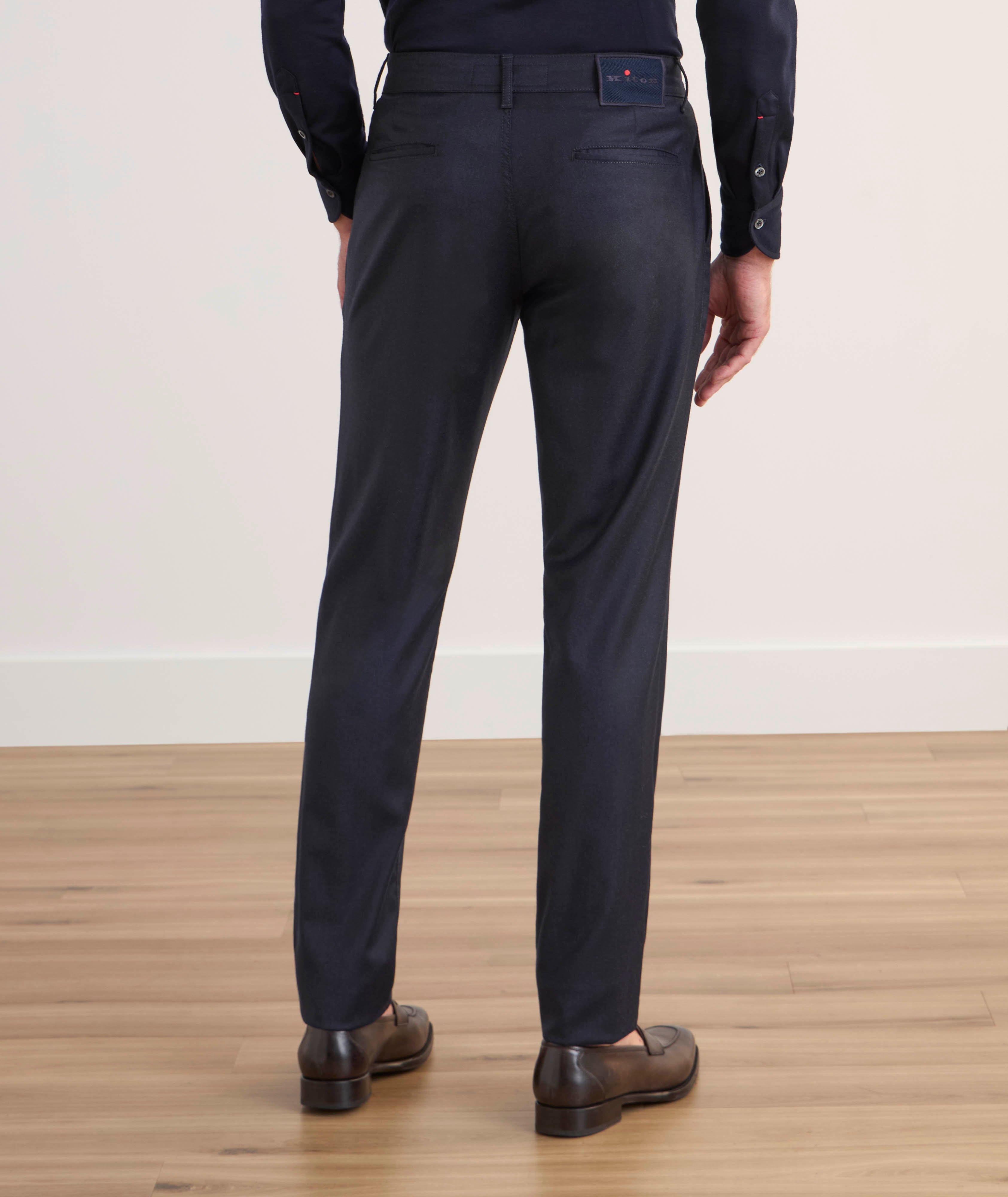 Pantalon en laine et en cachemire à pinces image 2