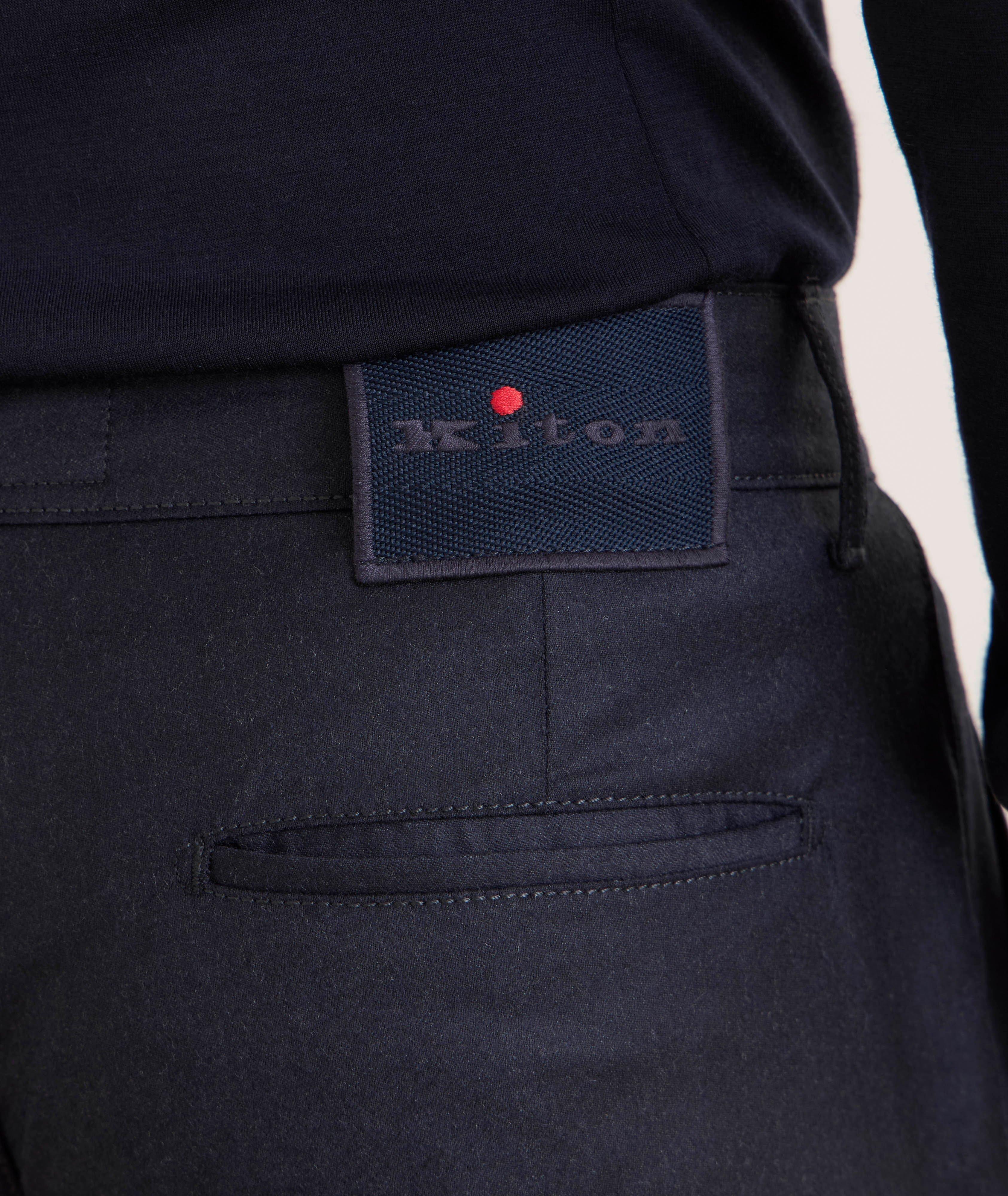 Pantalon en laine et en cachemire à pinces image 4
