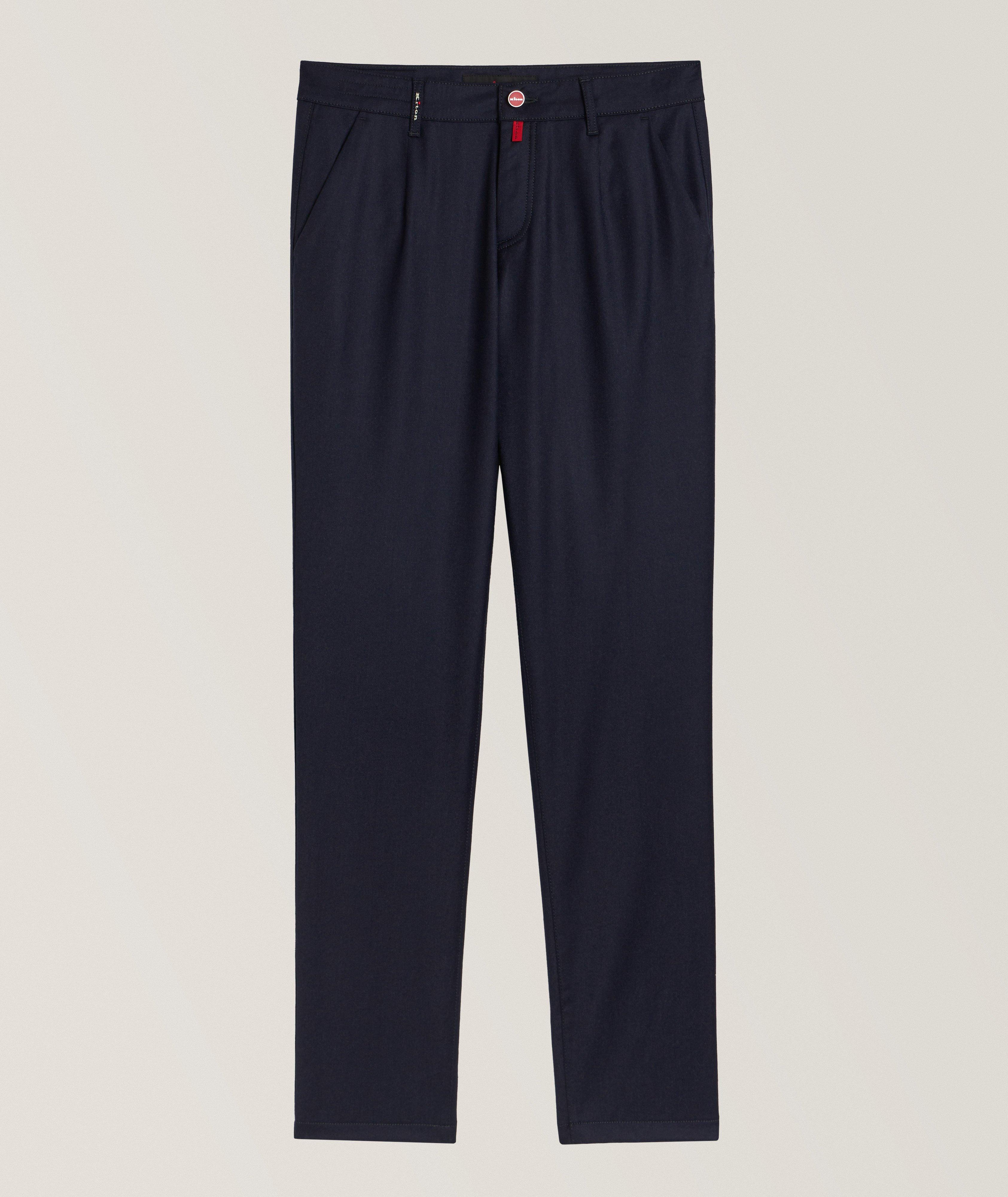Pantalon en laine et en cachemire à pinces image 0