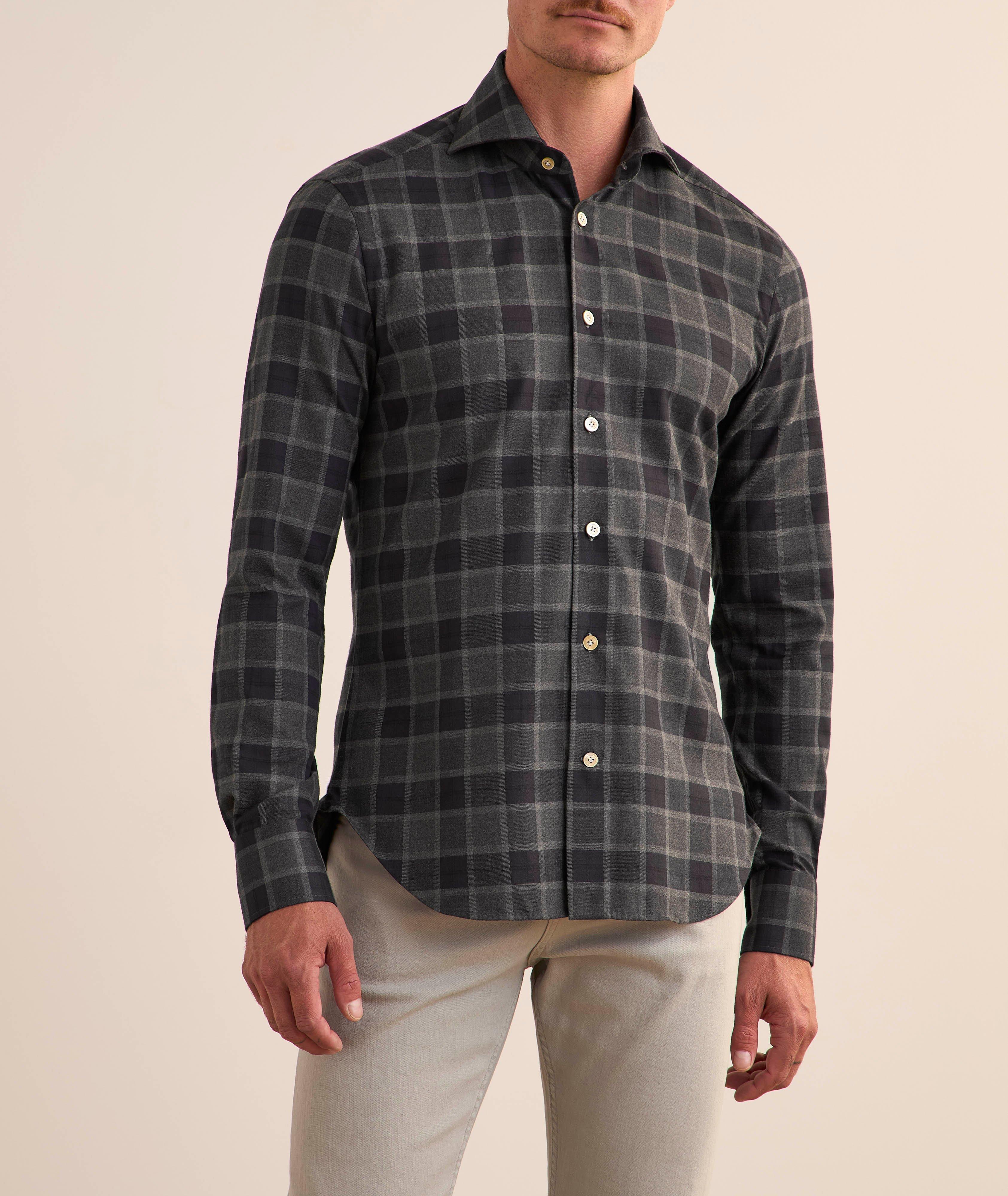 Plaid Brushed Cotton Shirt  image 1