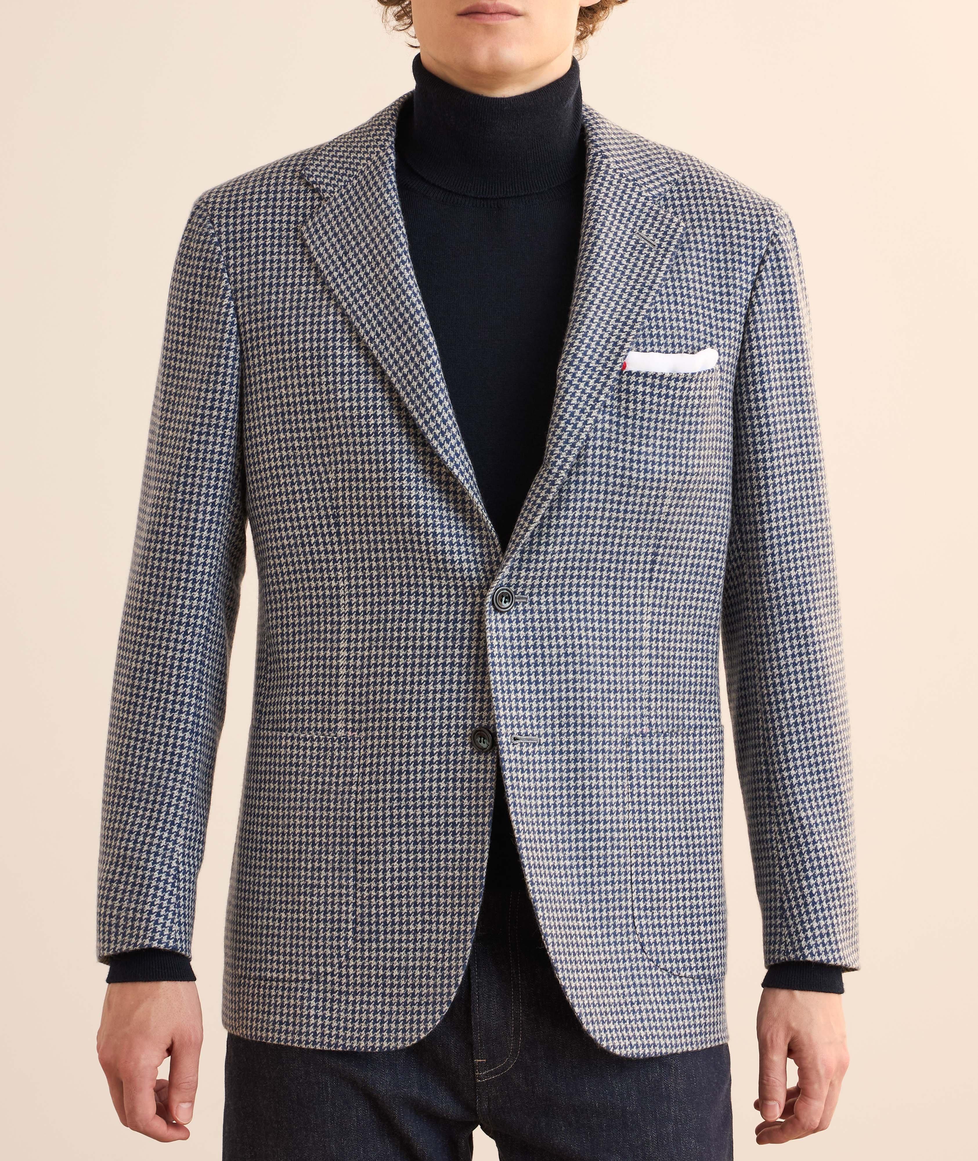 Houndstooth Cashmere Sport Jacket  image 1