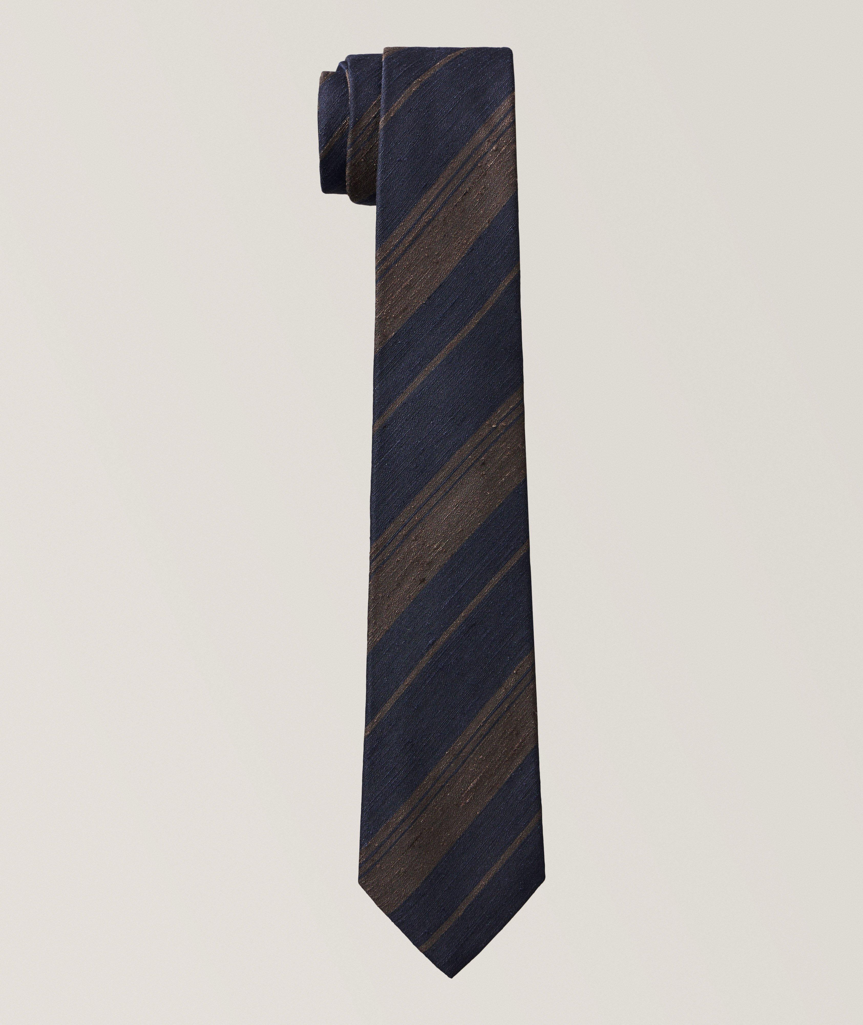 Striped Silk Tie  image 0