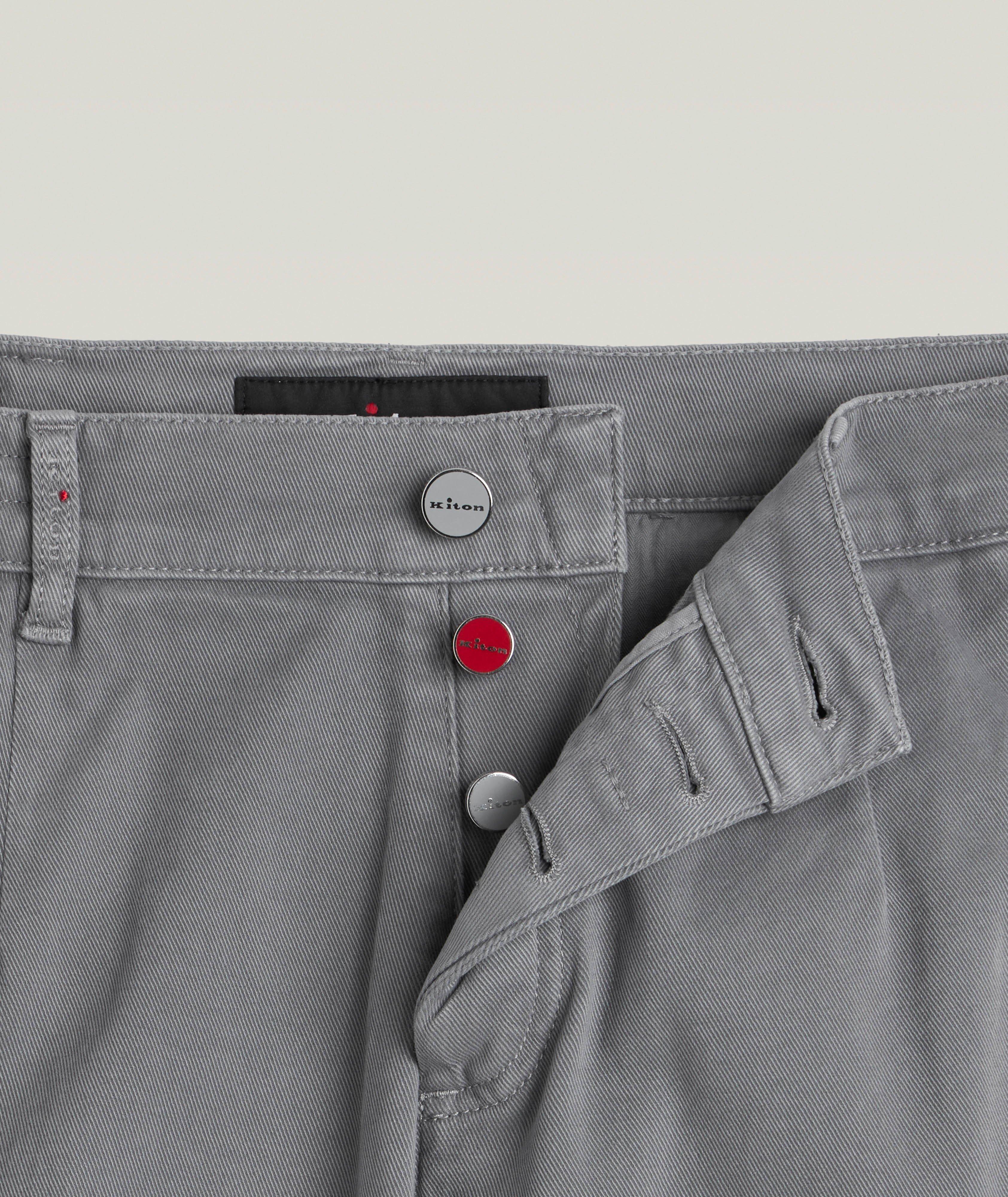 Stretch-Cotton Flat Front Pants  image 5