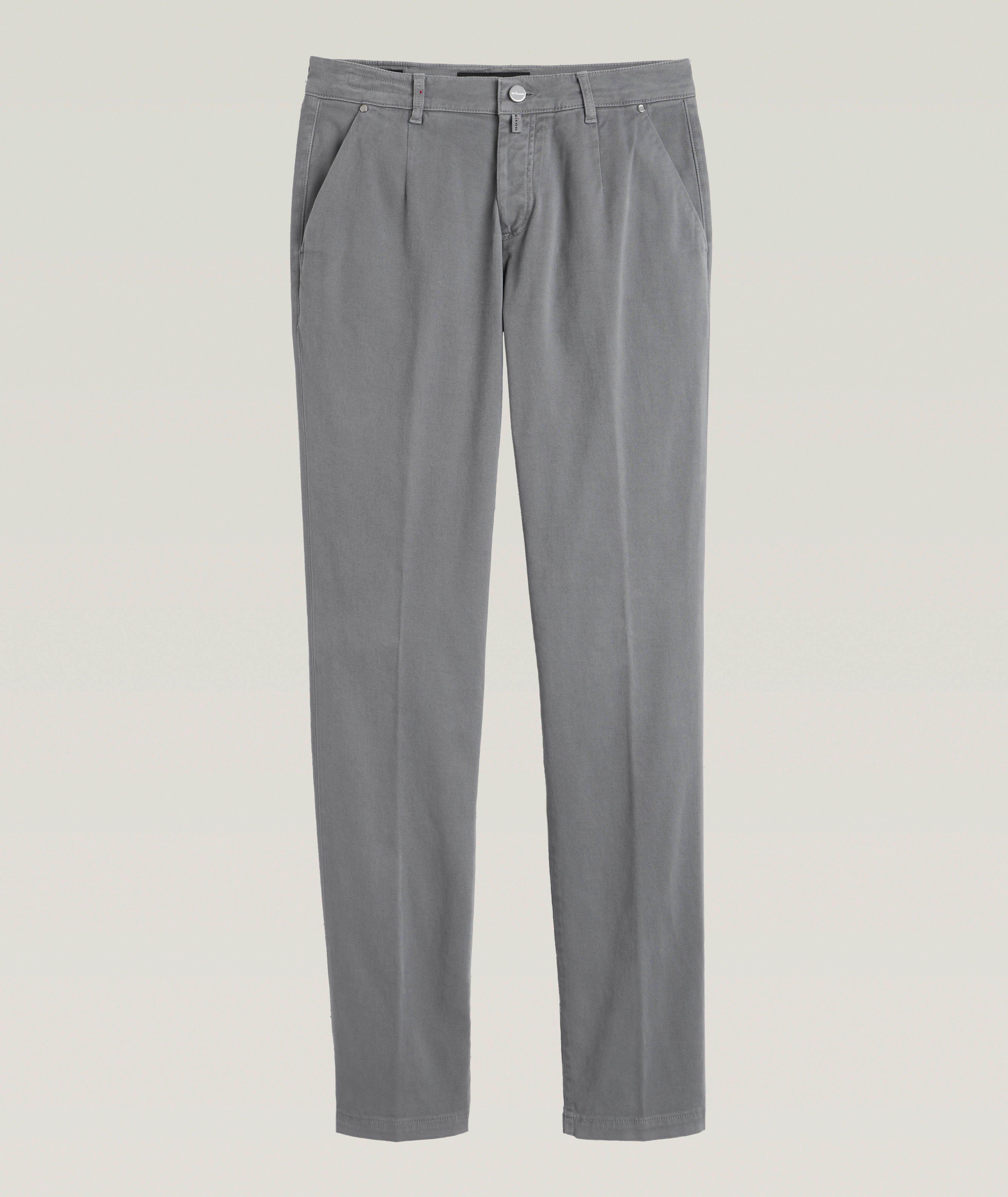 Stretch-Cotton Flat Front Pants  image 0