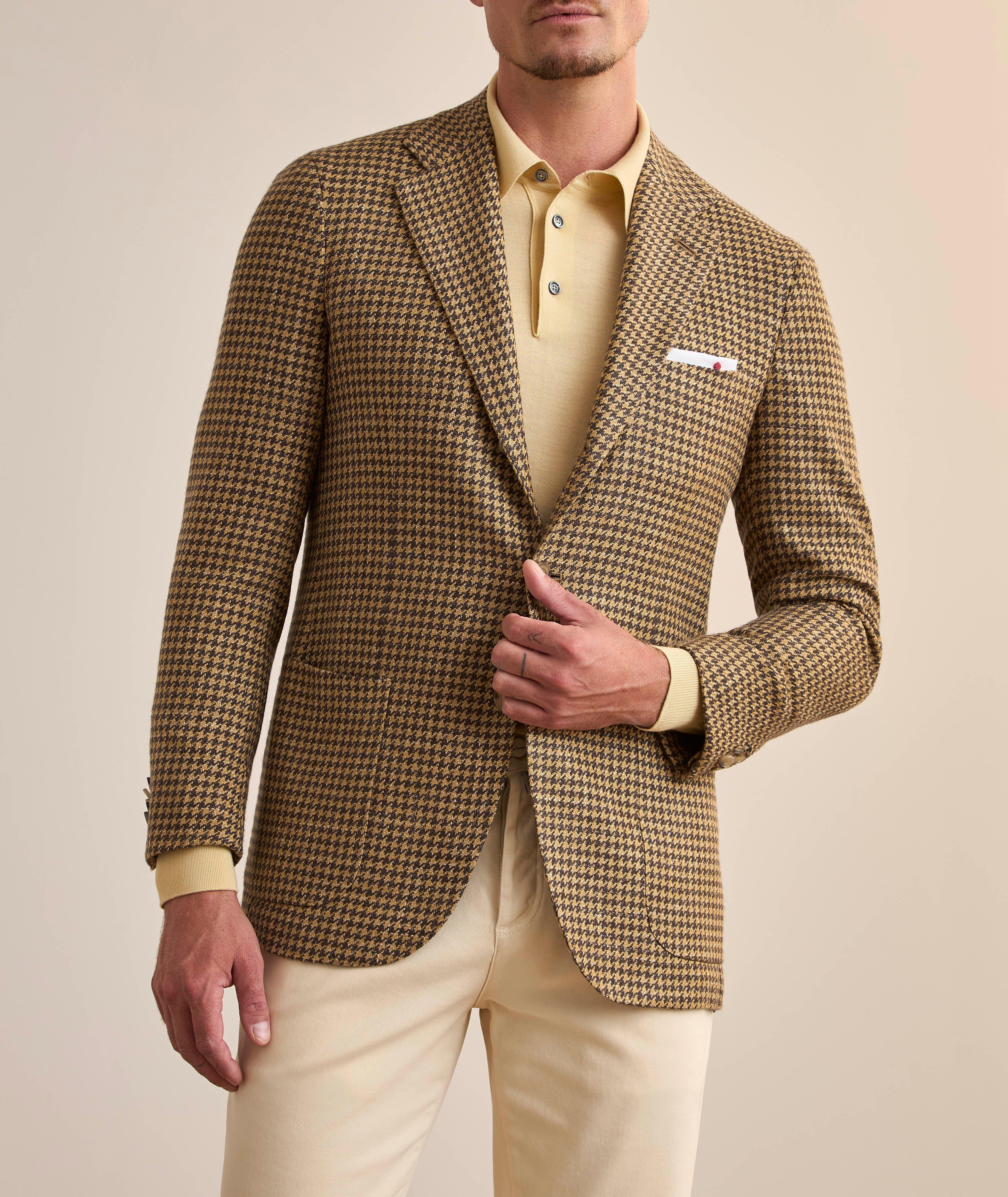 Houndstooth Cashmere-Blend Sport Jacket image 1