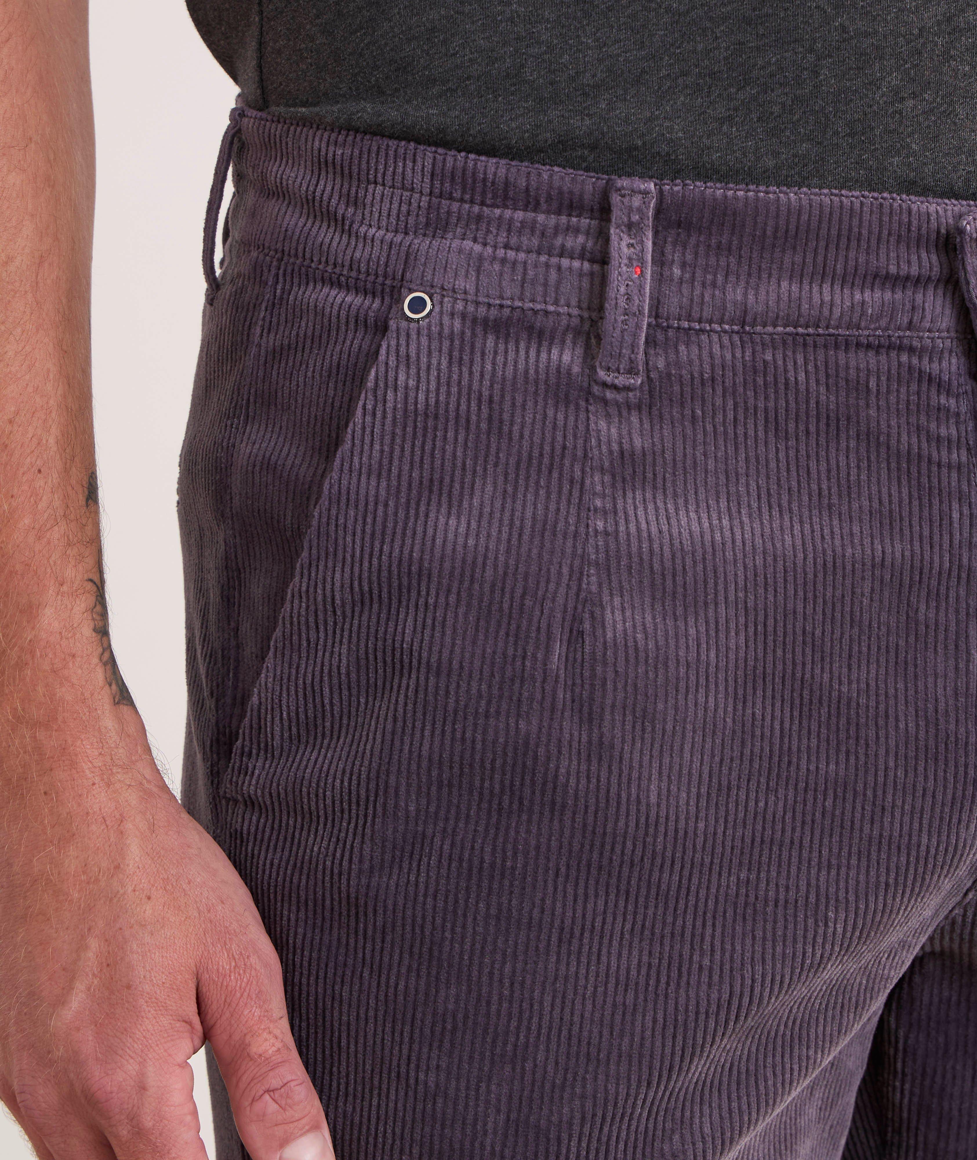 Corduroy Darted Flat Front Pants image 3