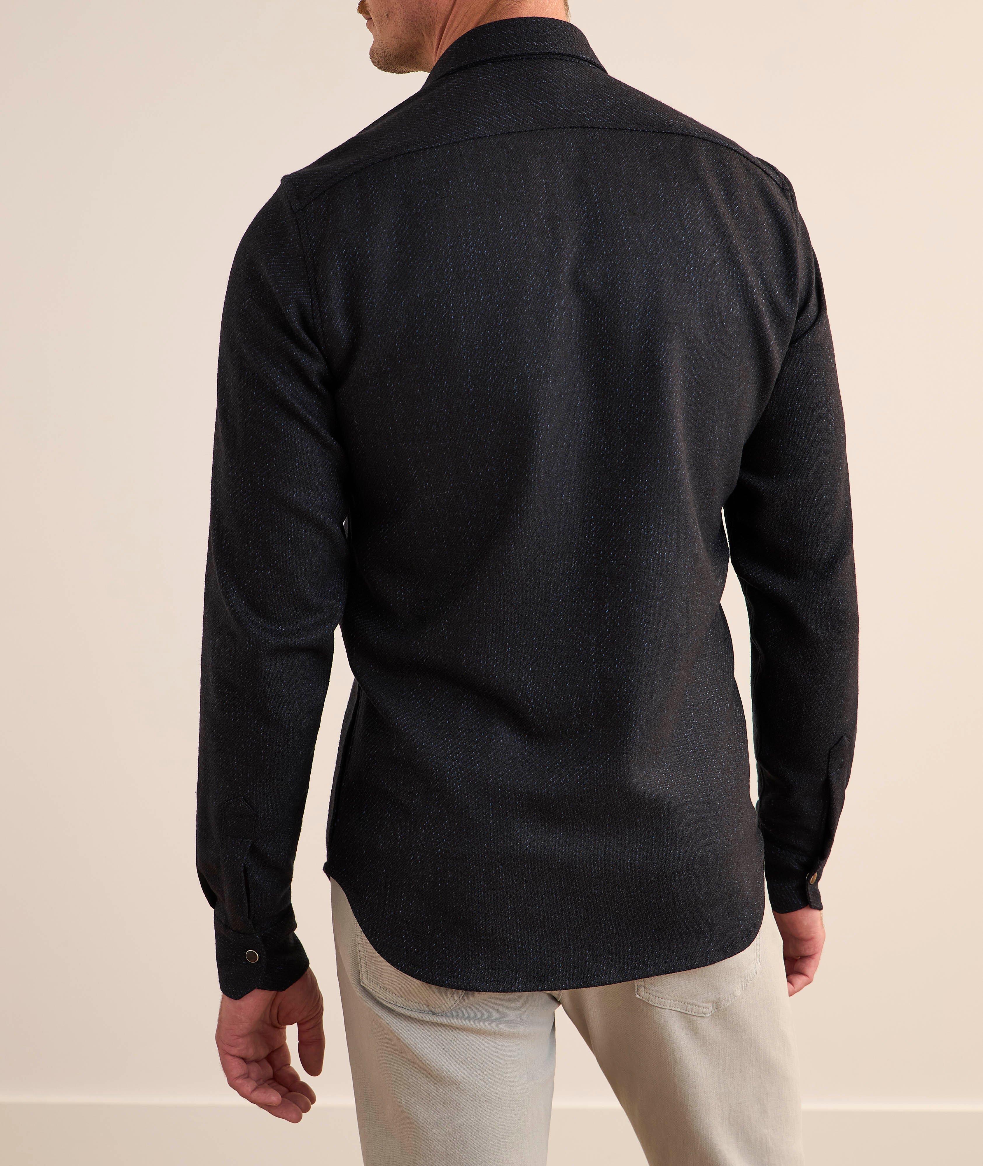 Mélange Wool-Blend Overshirt image 2