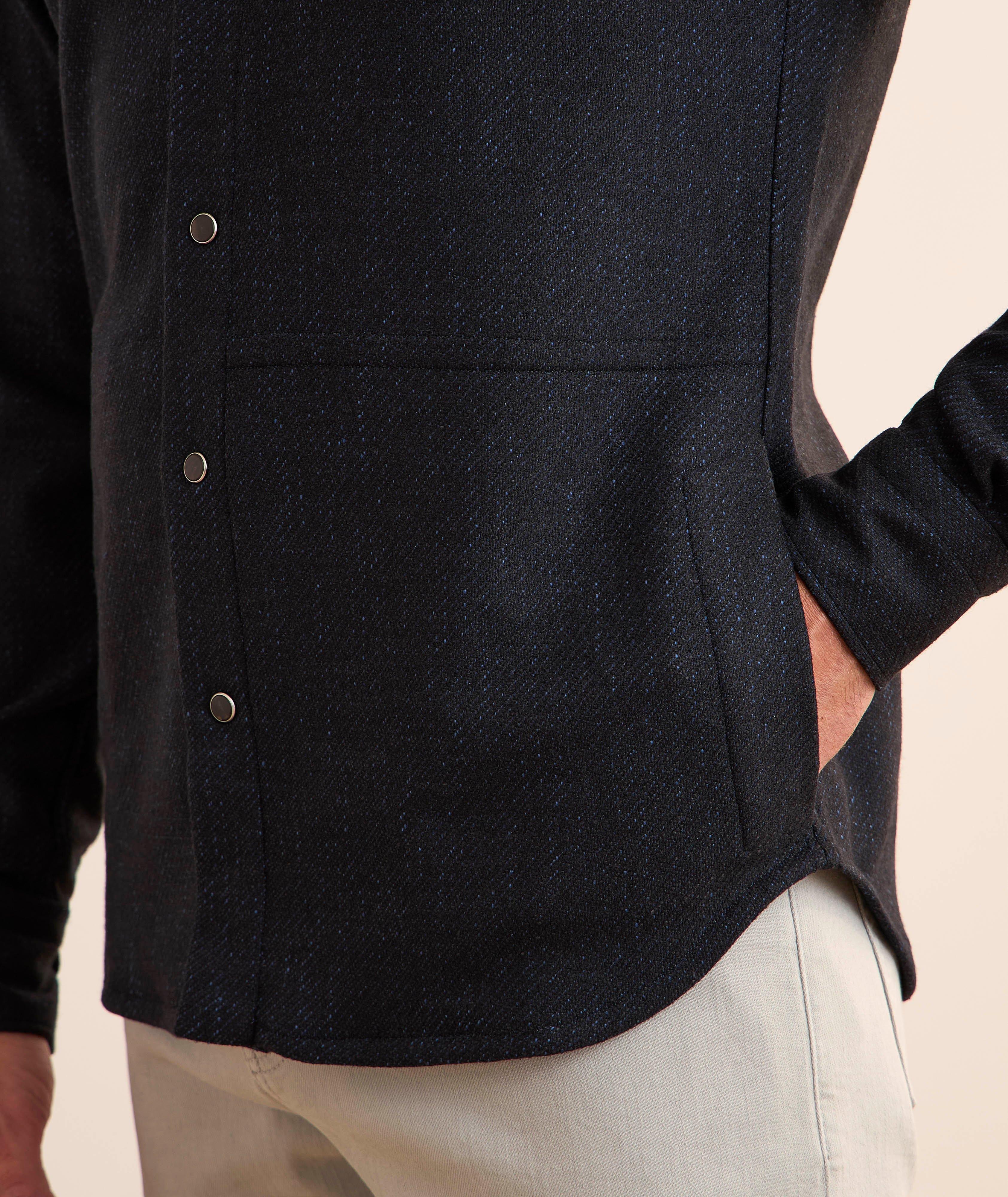 Mélange Wool-Blend Overshirt image 4