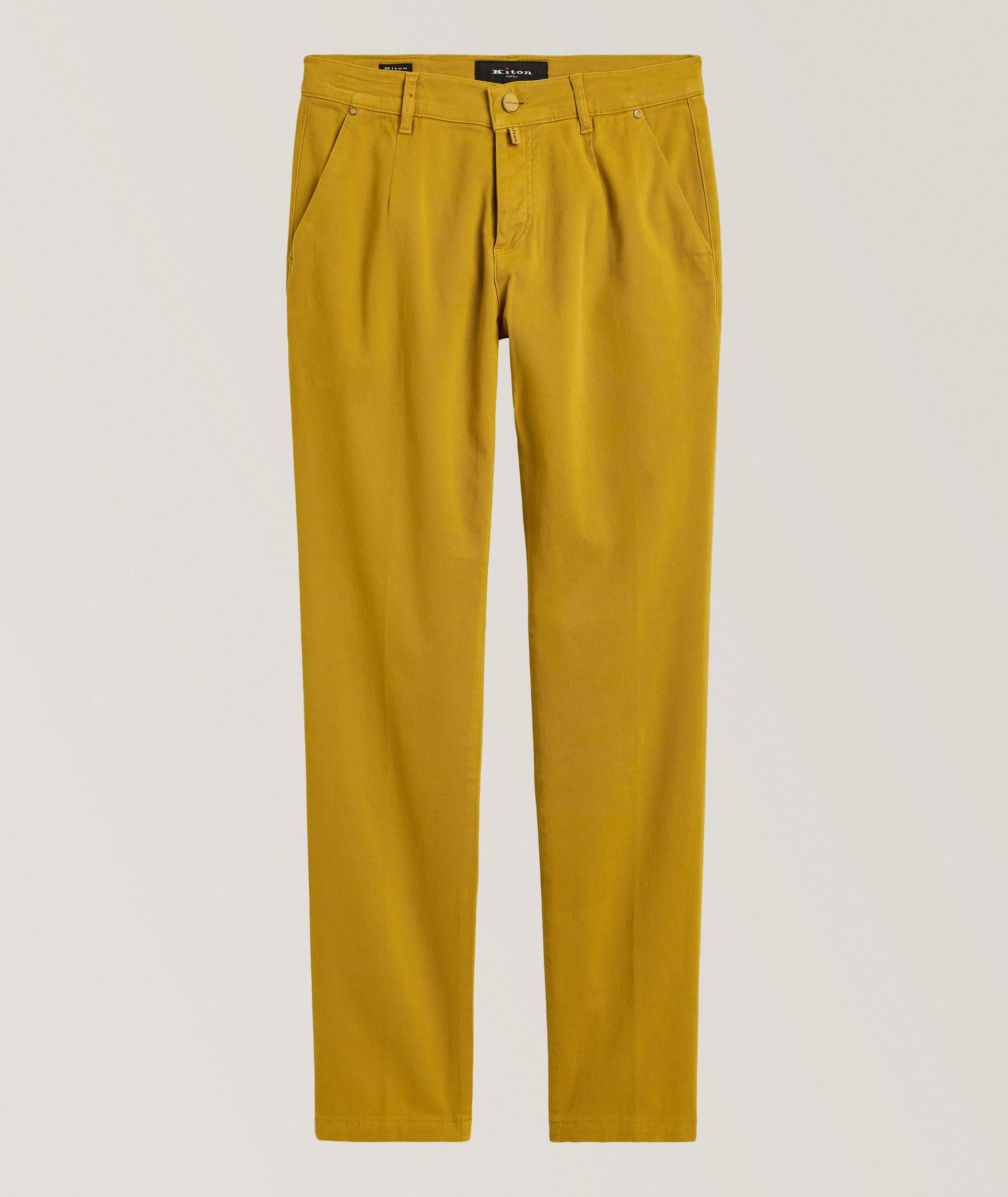 Stretch-Cotton Flat Front Pants  image 0