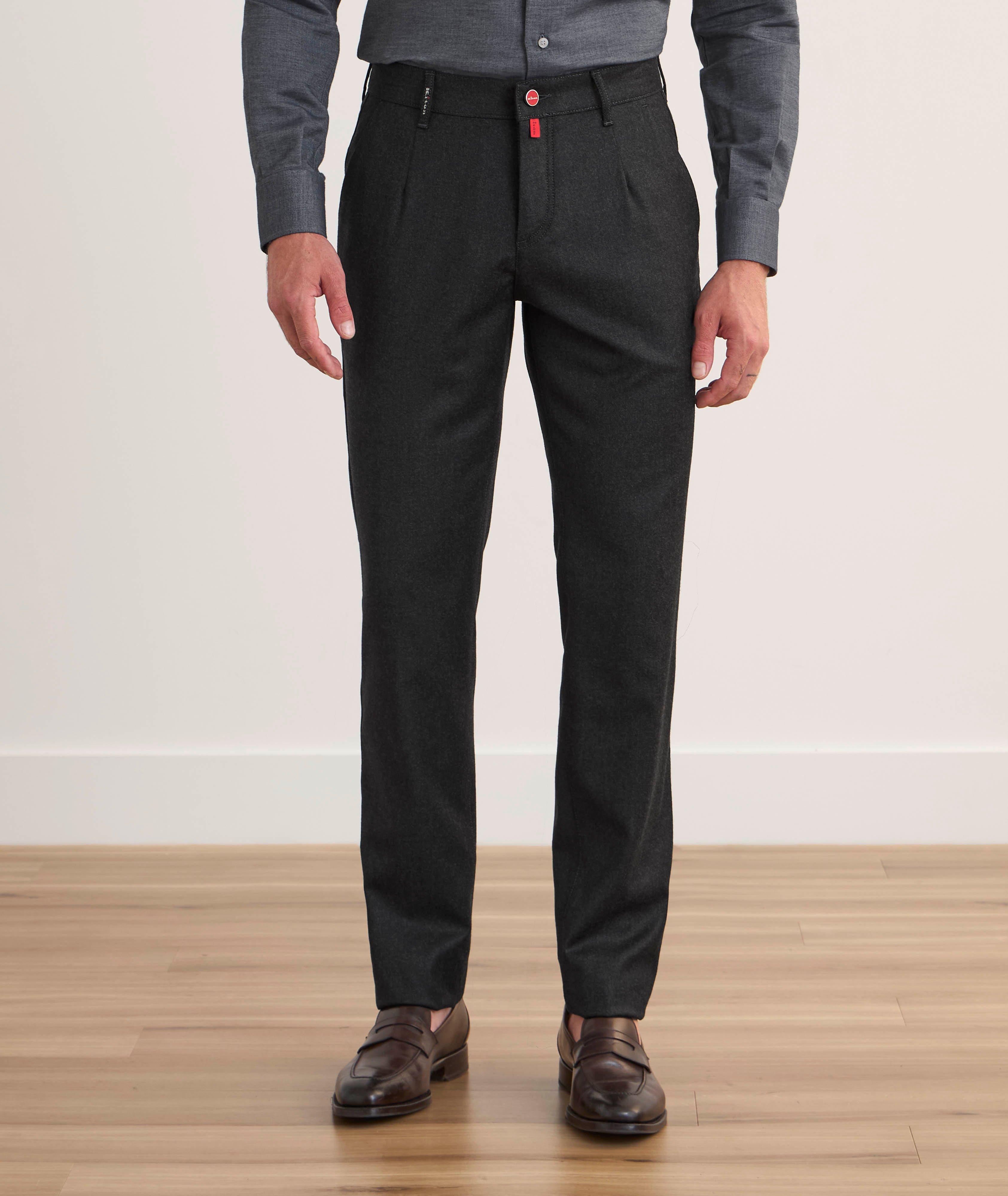 Wool-Cashmere Dart Flat Front Pants image 1