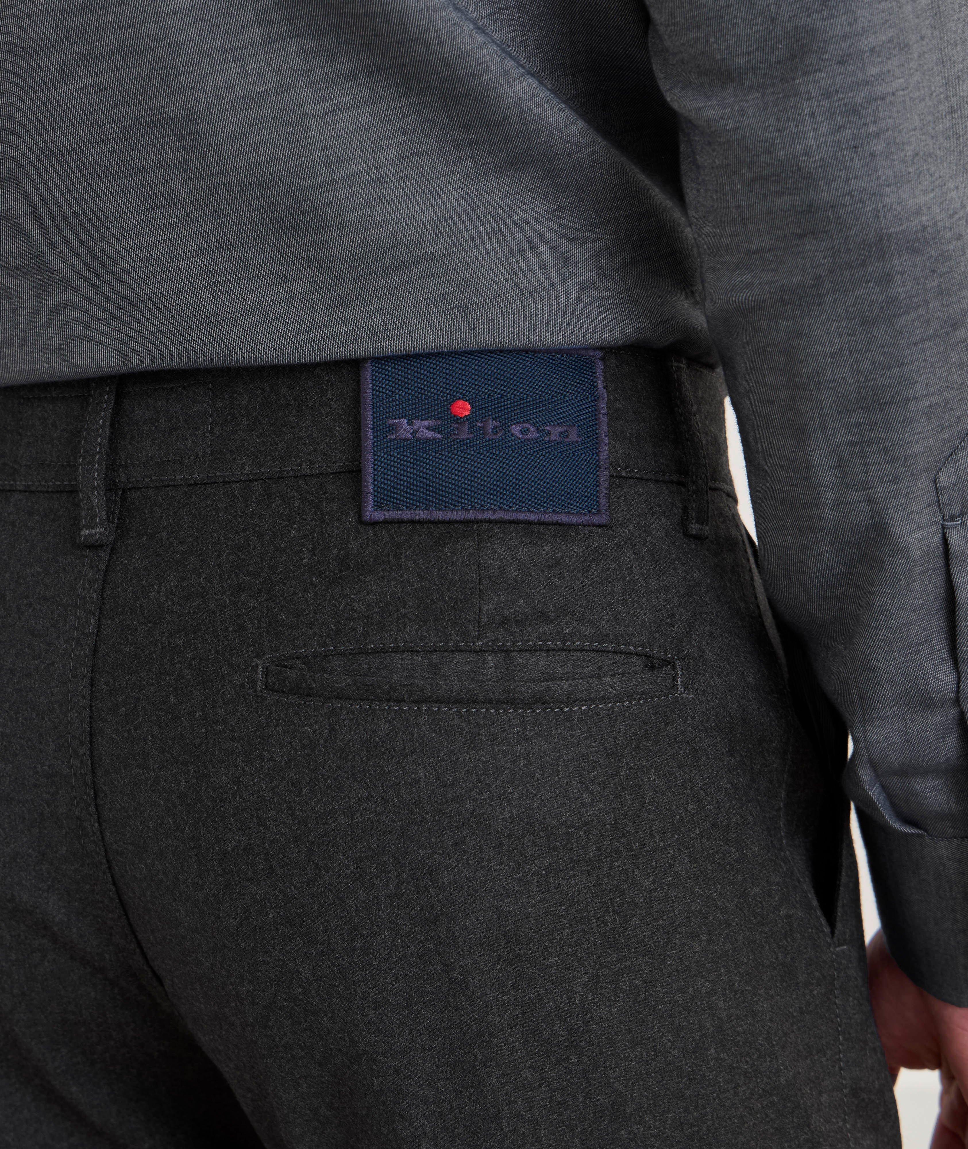 Wool-Cashmere Dart Flat Front Pants image 4