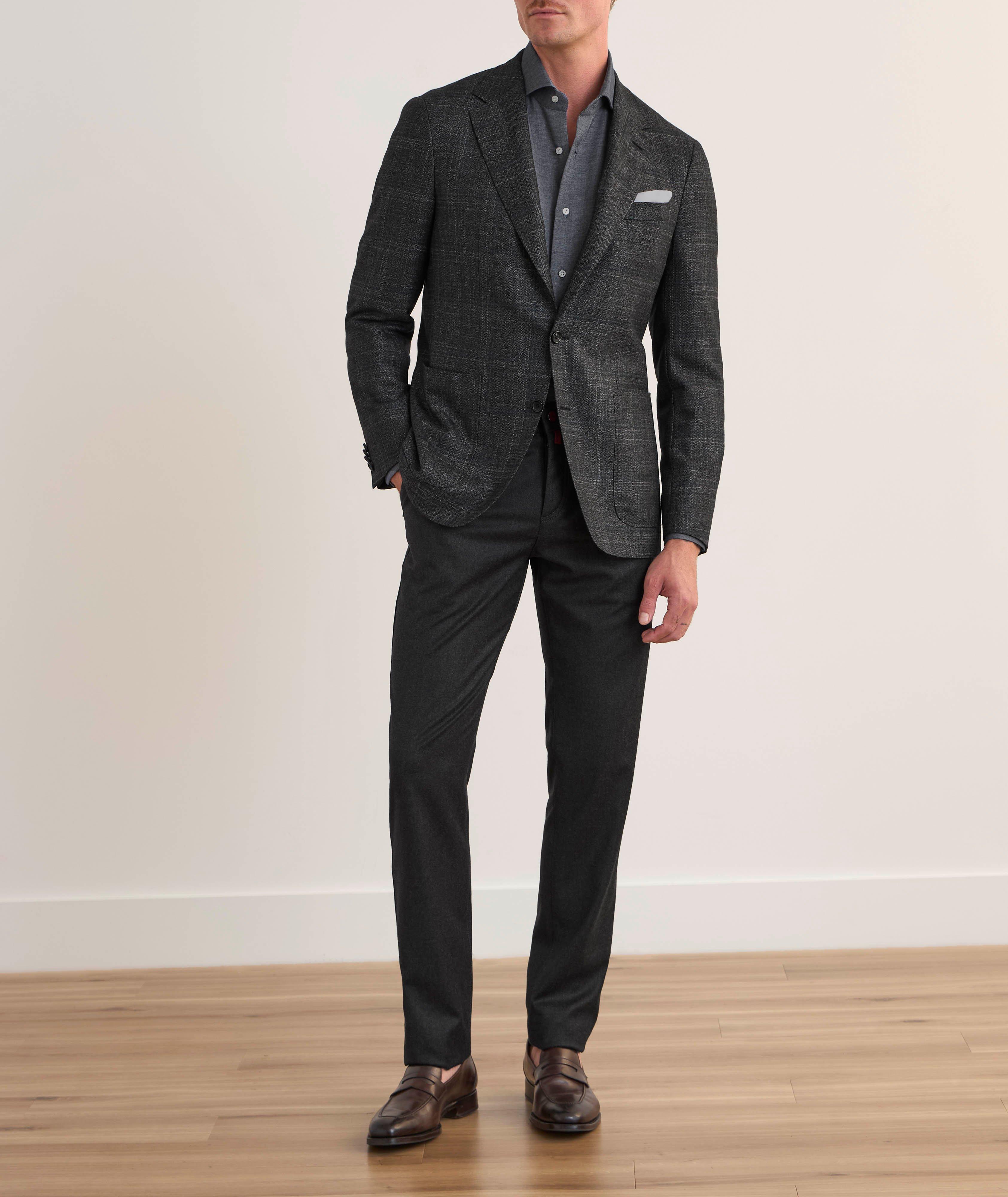 Wool-Cashmere Dart Flat Front Pants image 5