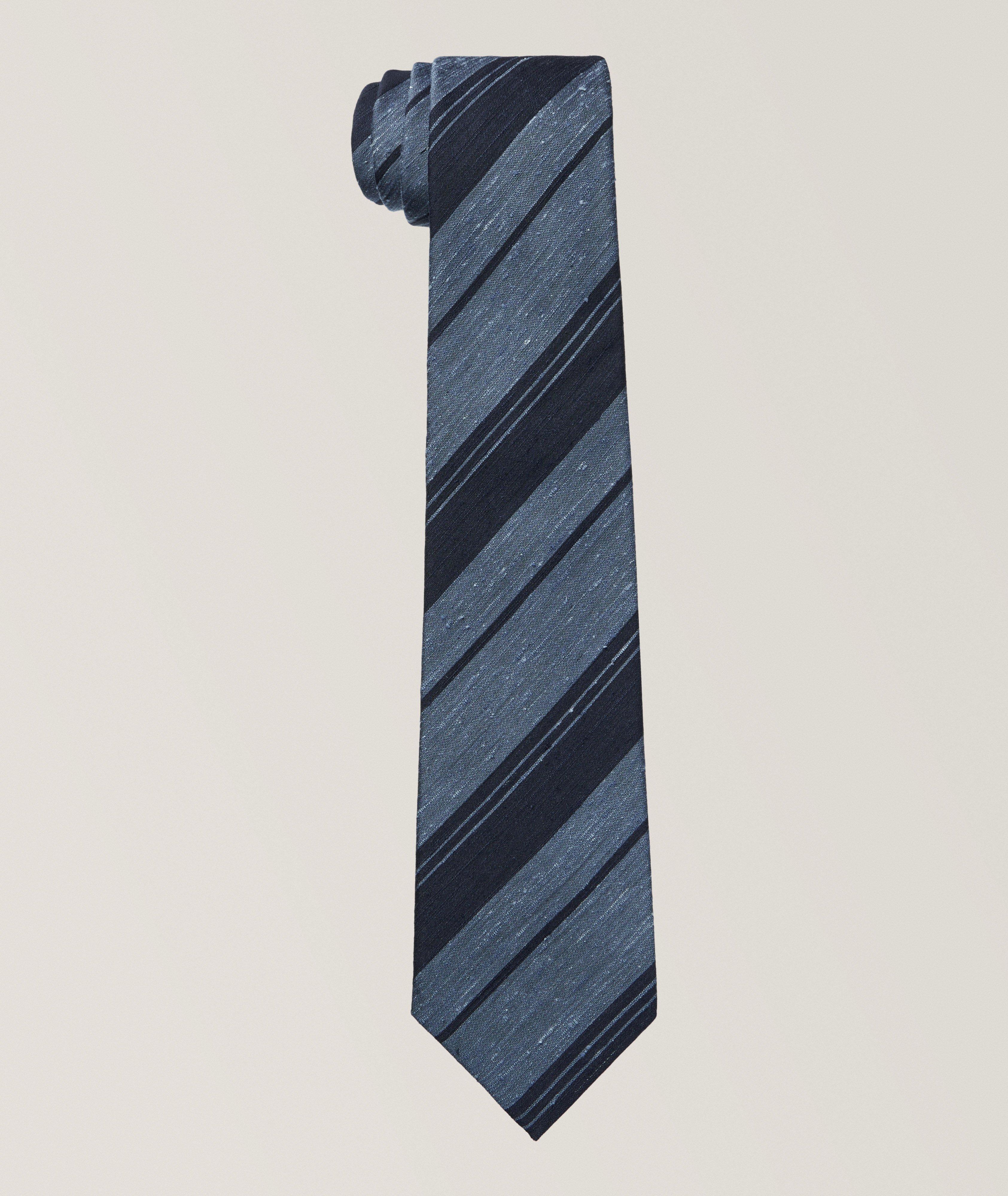 Striped Silk Tie  image 0