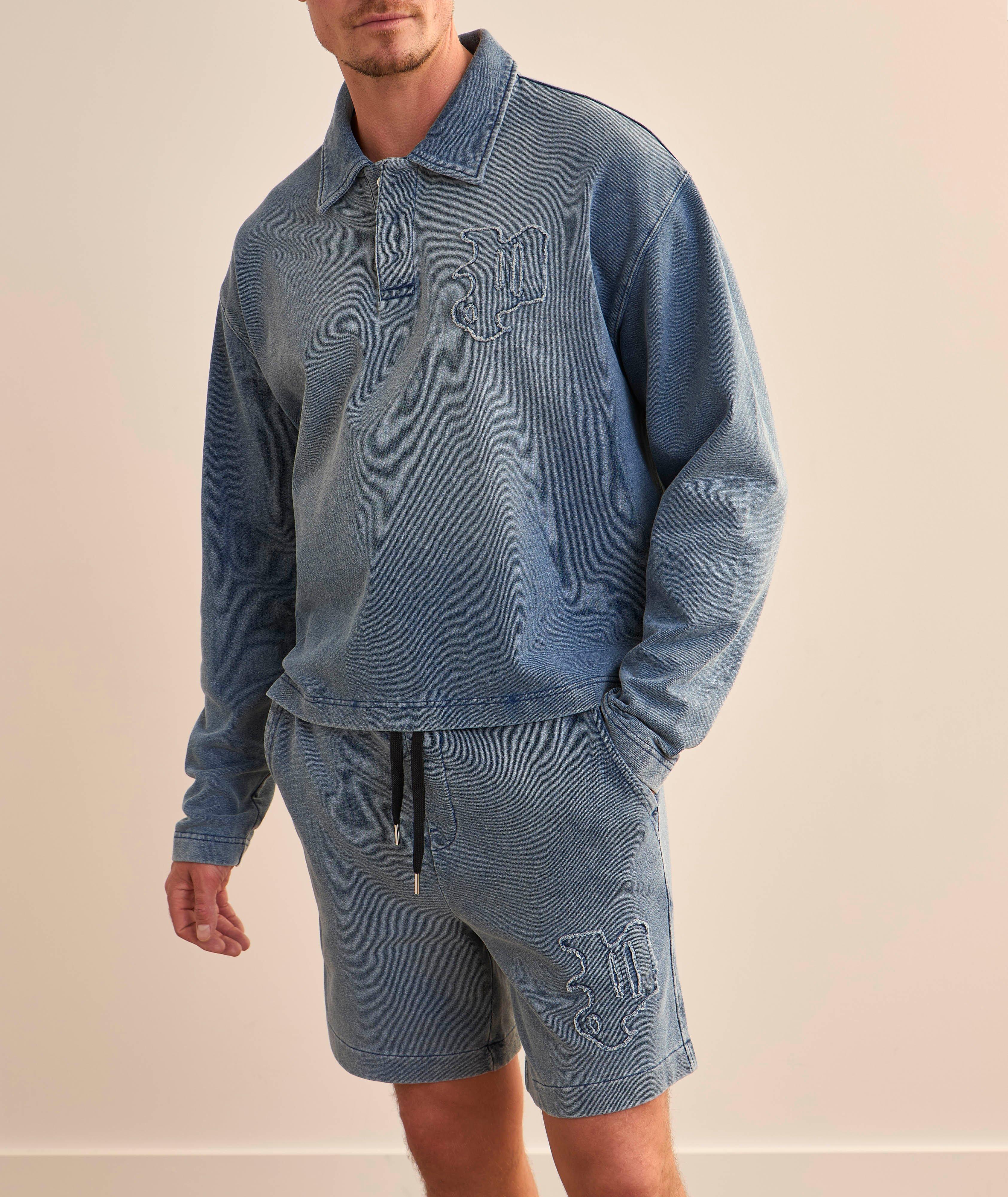 Short en molleton épais avec logo image 3