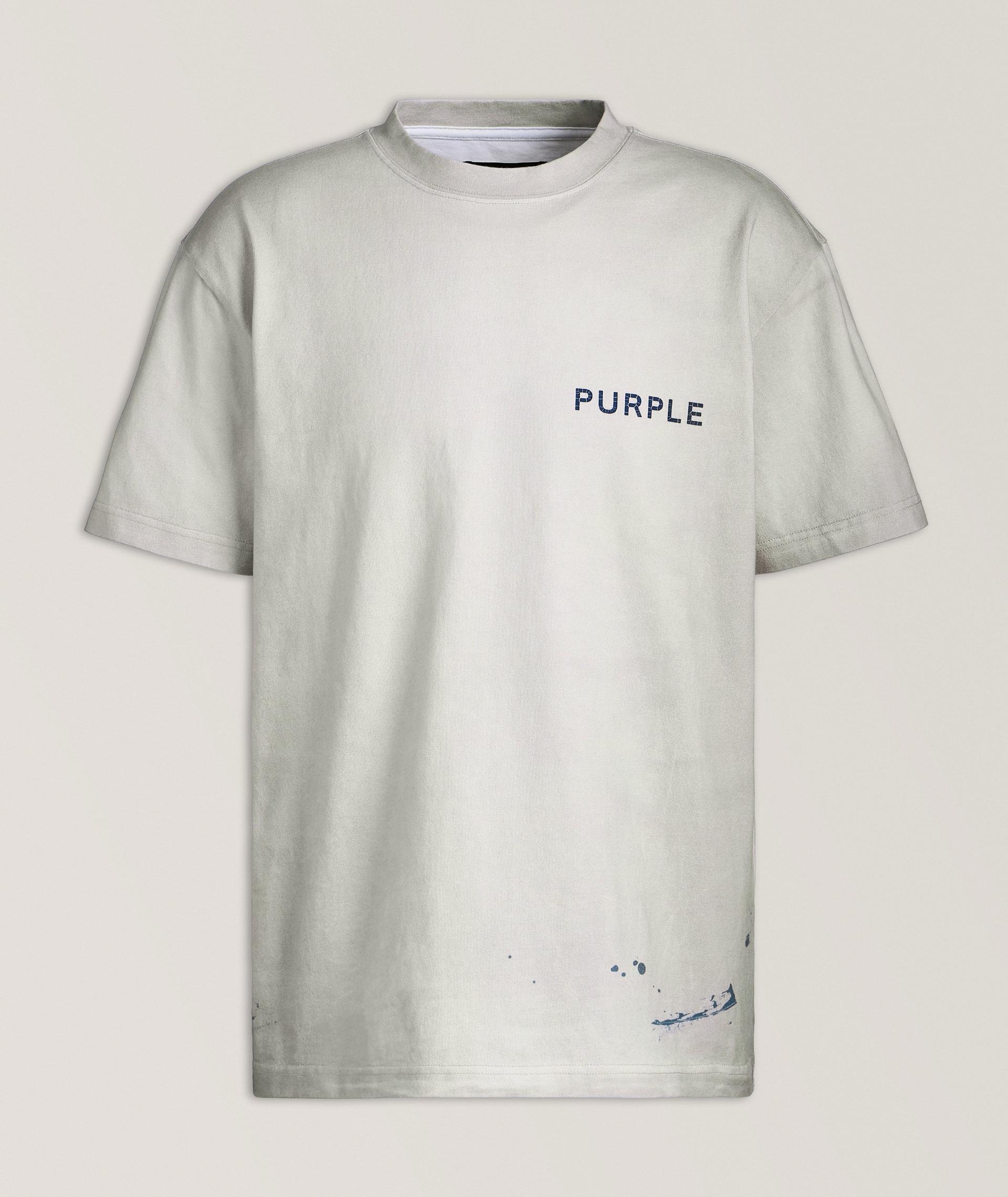 T-shirt d’aspect usé avec logo image 0