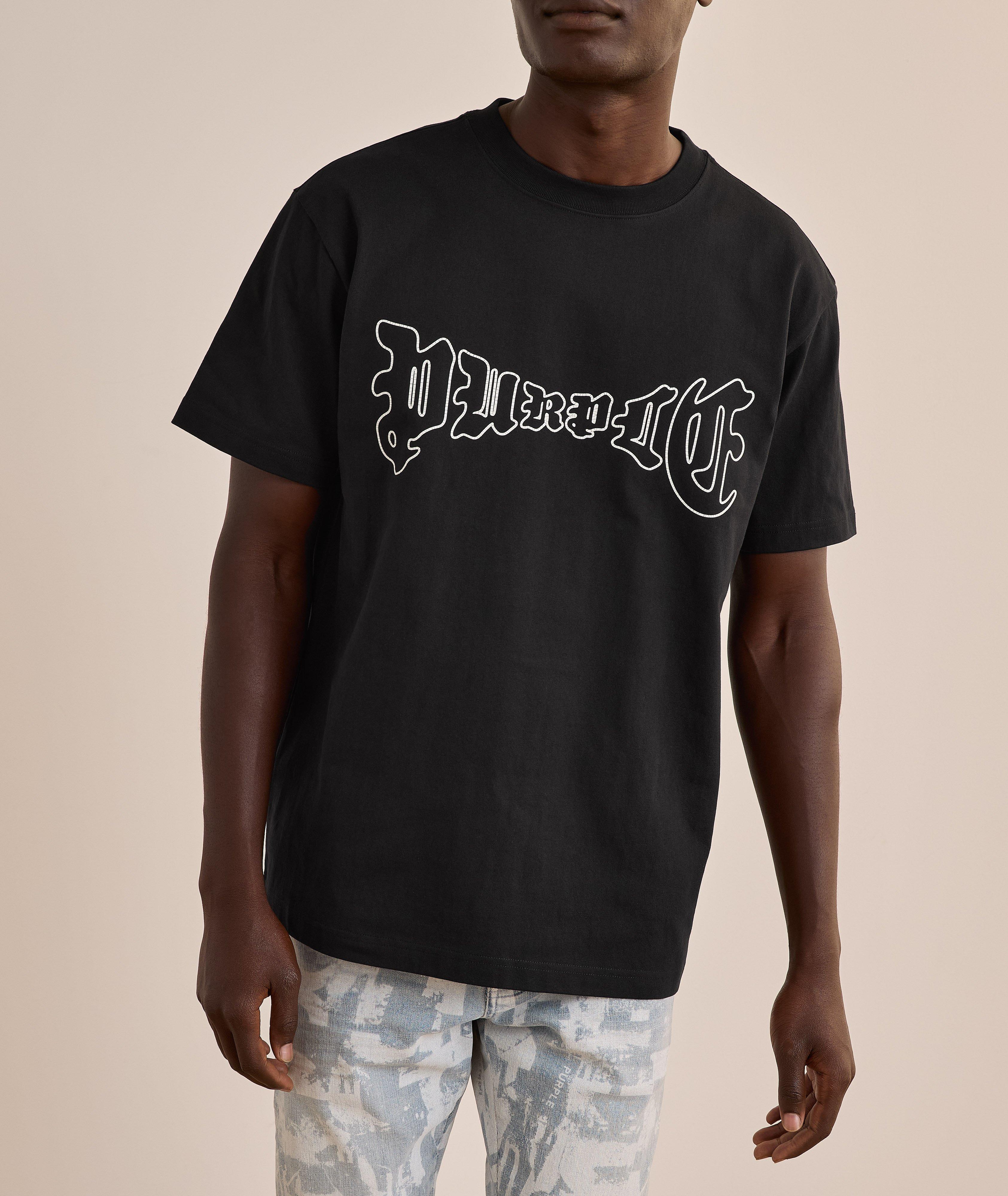 T-shirt en coton avec logo arqué image 1