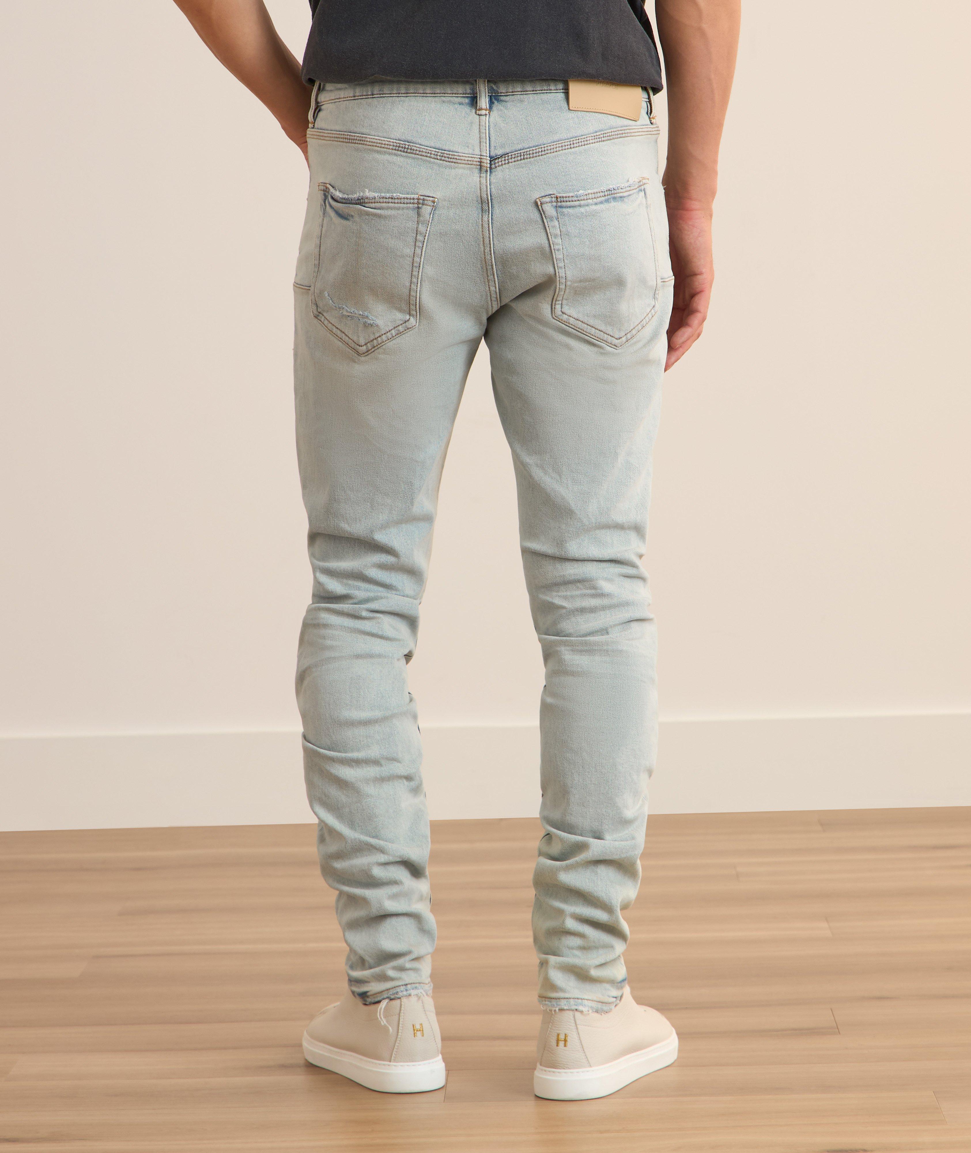 P001 Faded Distressed Skinny Jeans image 2