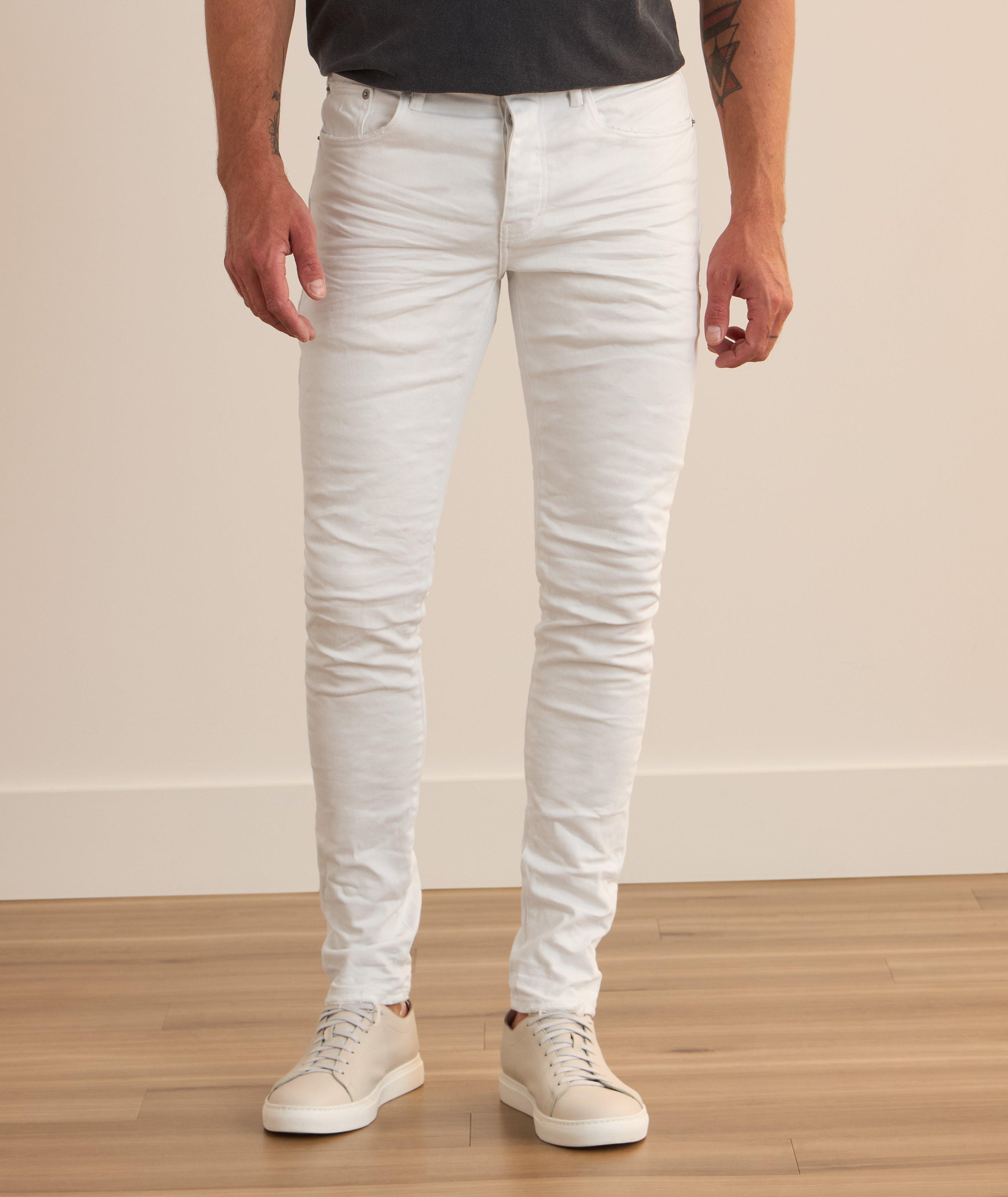 P001 3D Wrinkle Skinny Jeans image 1