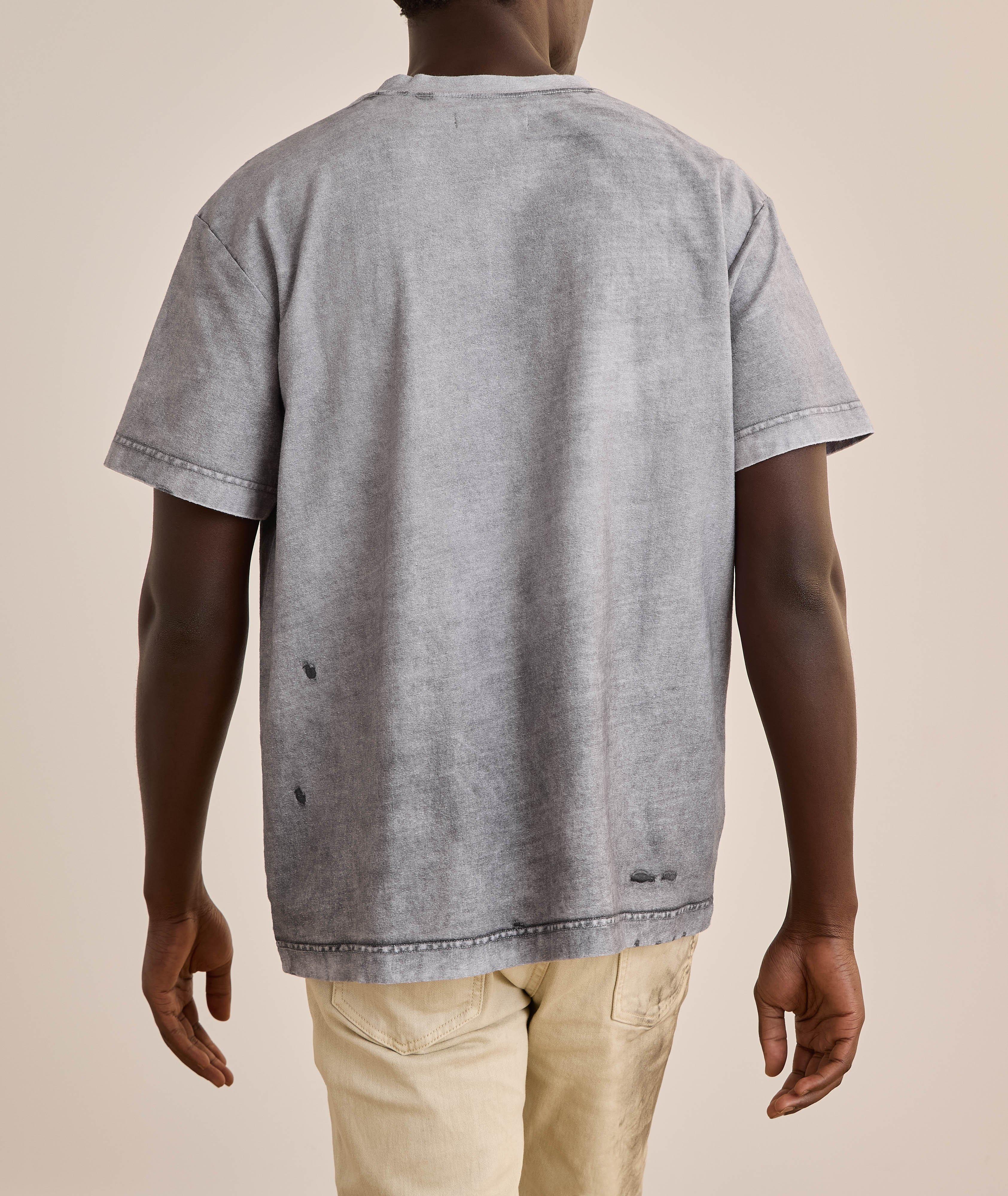 T-shirt d’aspect usé avec logo image 2