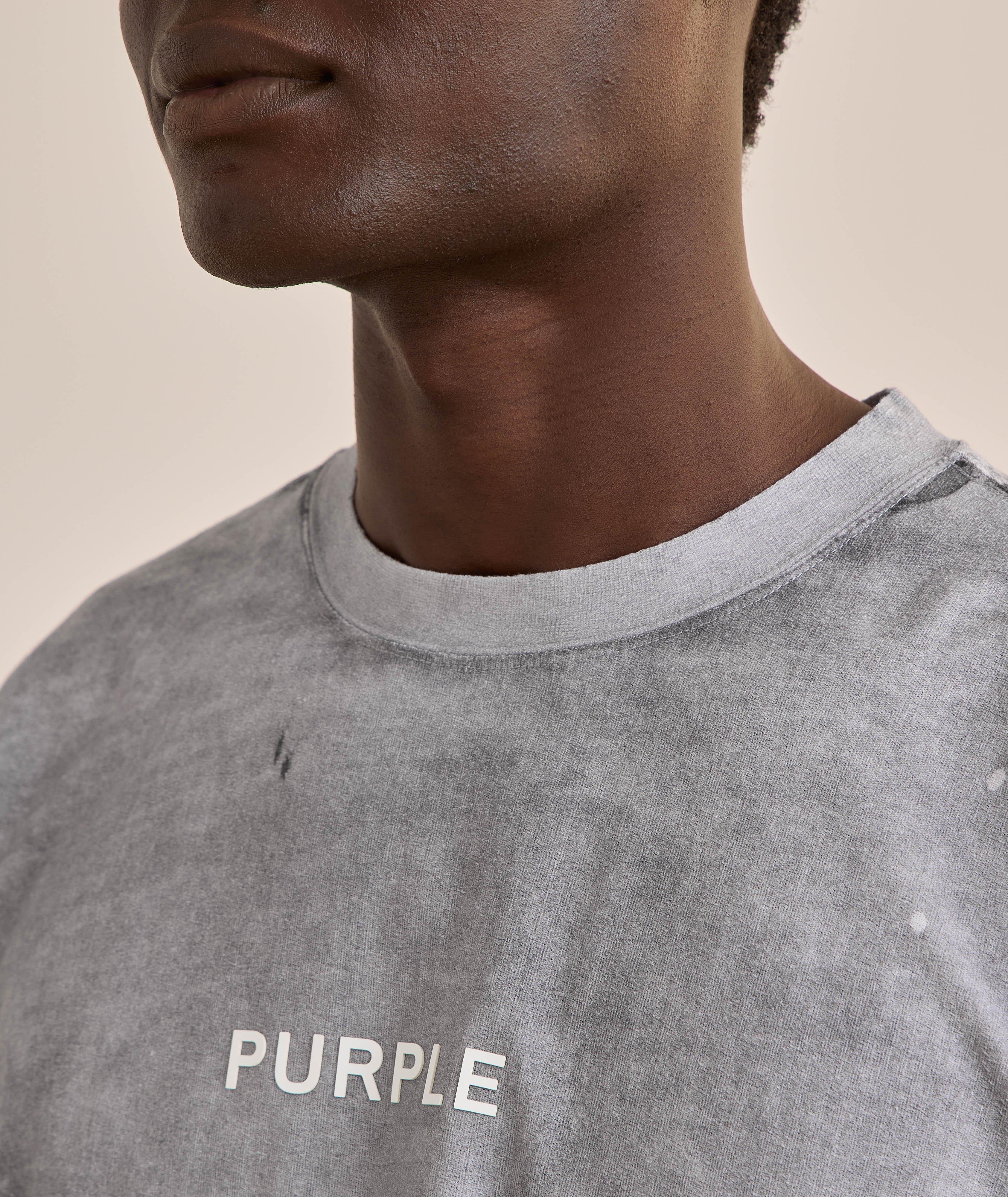 T-shirt d’aspect usé avec logo image 3