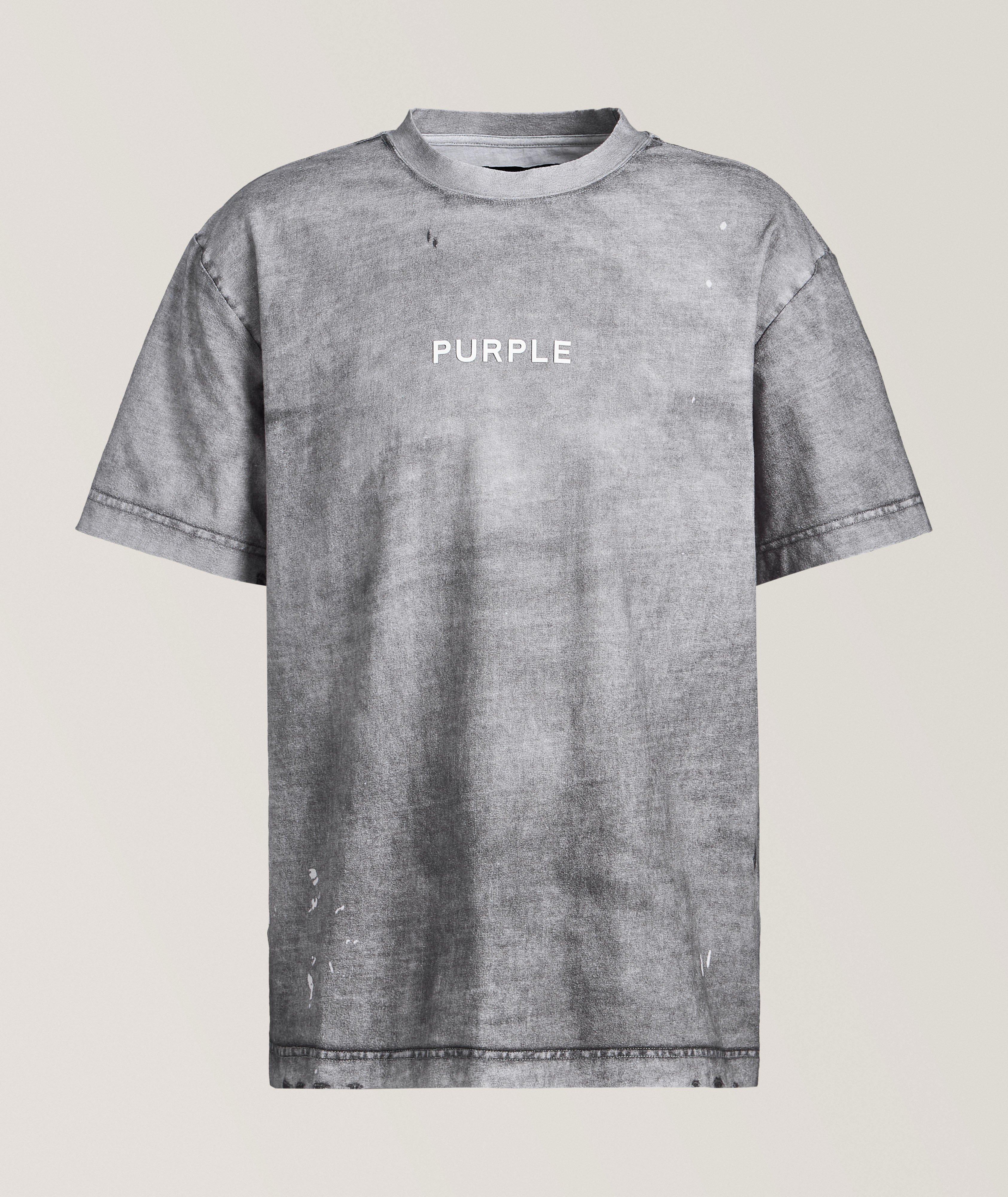 T-shirt d’aspect usé avec logo image 0