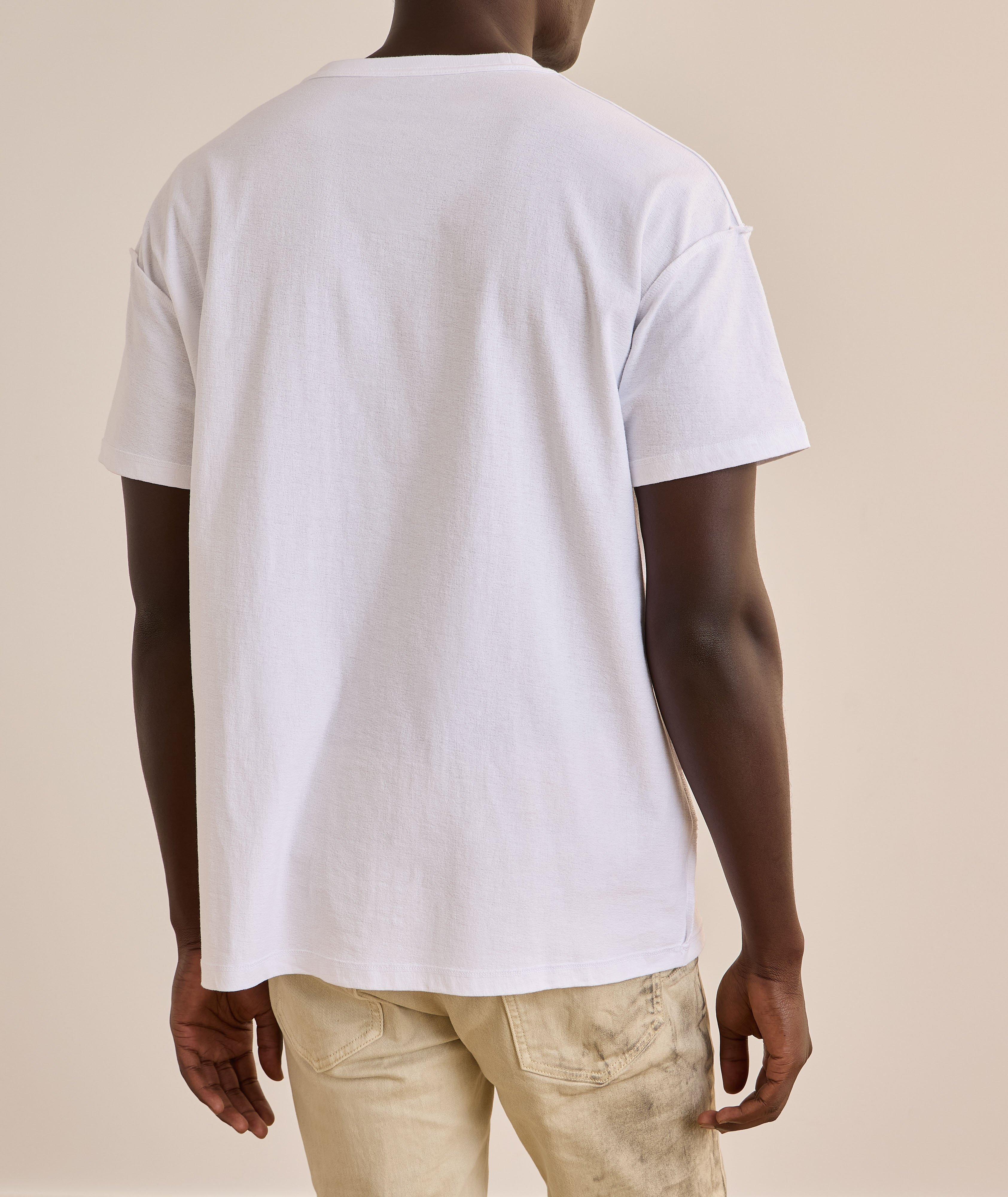 T-shirt en coton aux coutures inversées image 2