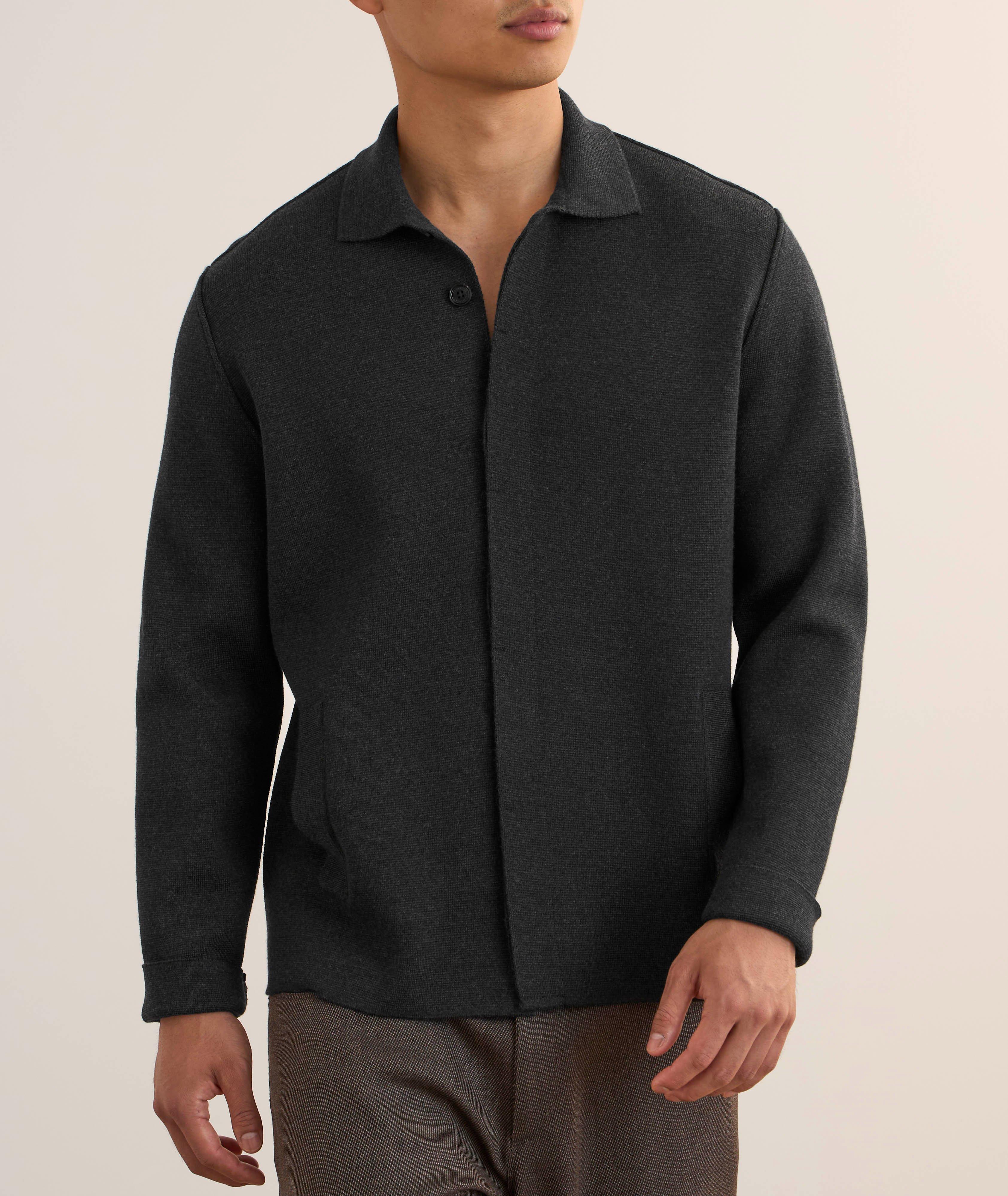 Milano Stitch Virgin Wool Overshirt image 2