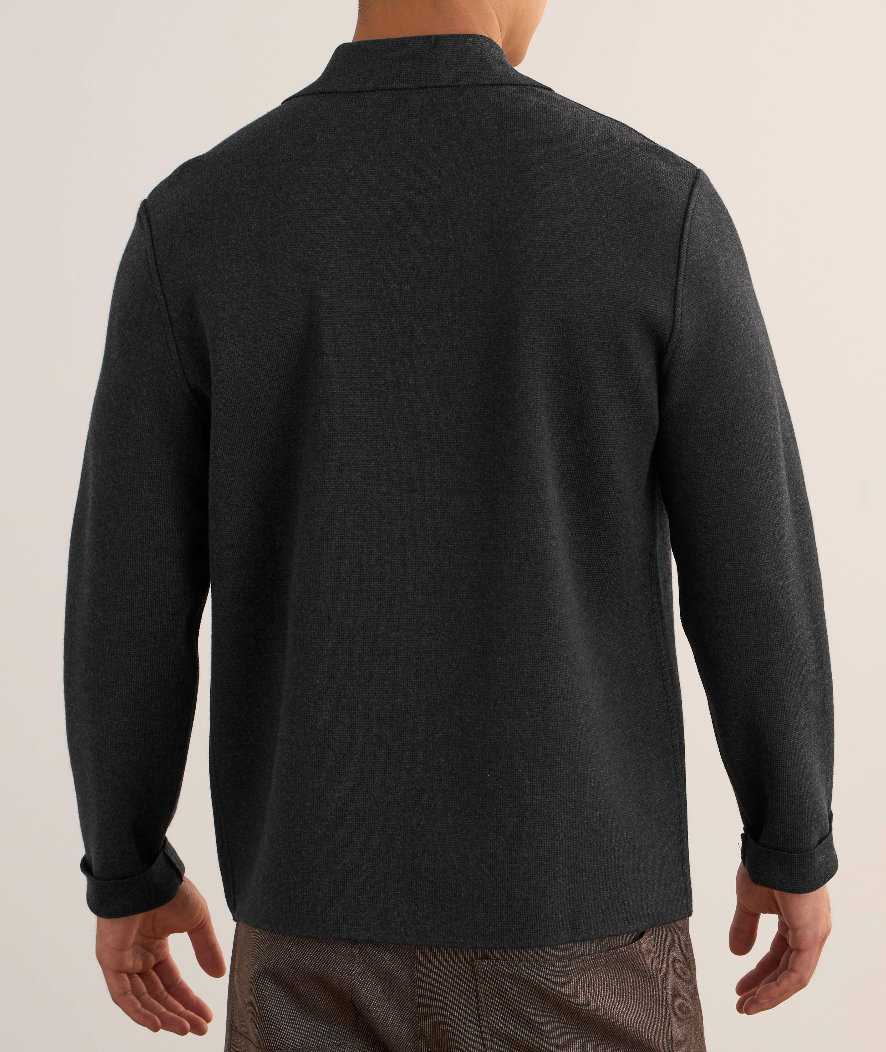 Milano Stitch Virgin Wool Overshirt image 3