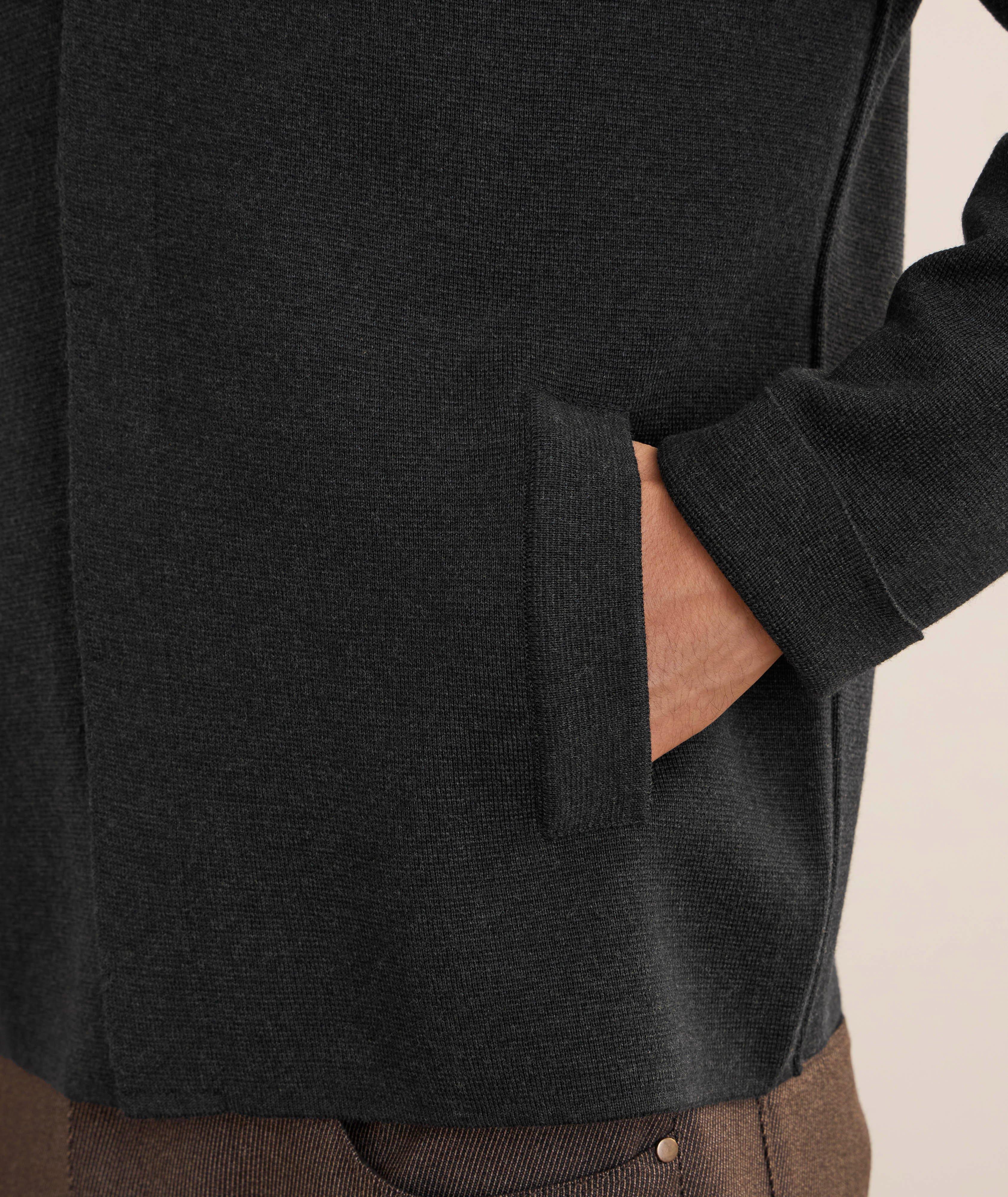 Milano Stitch Virgin Wool Overshirt image 5