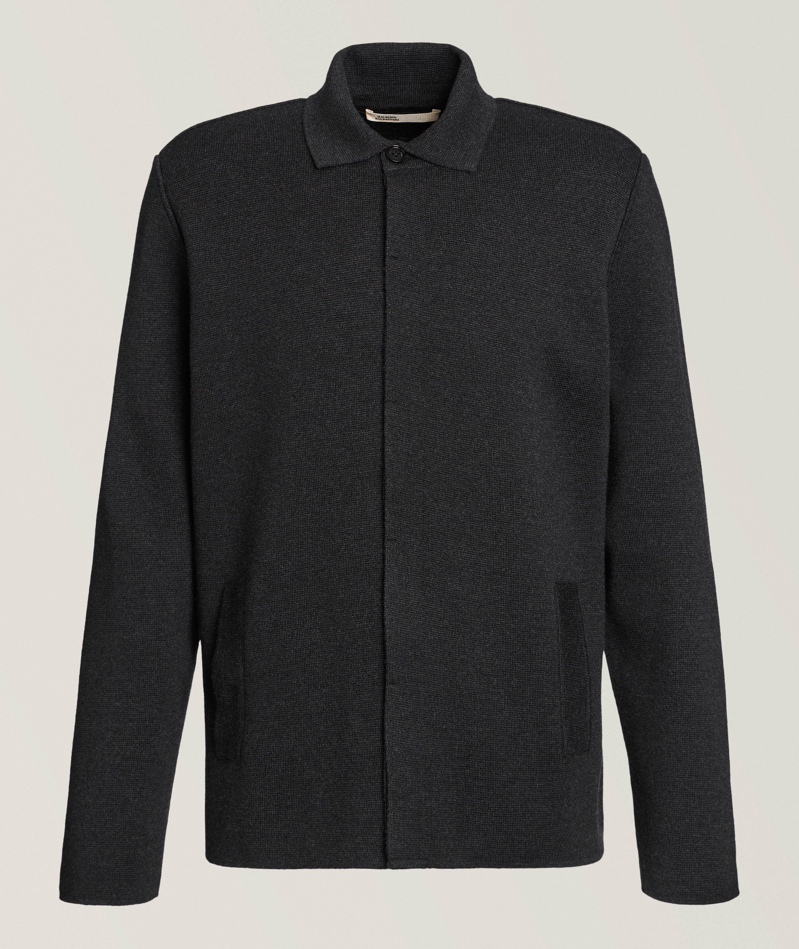 Milano Stitch Virgin Wool Overshirt image 0