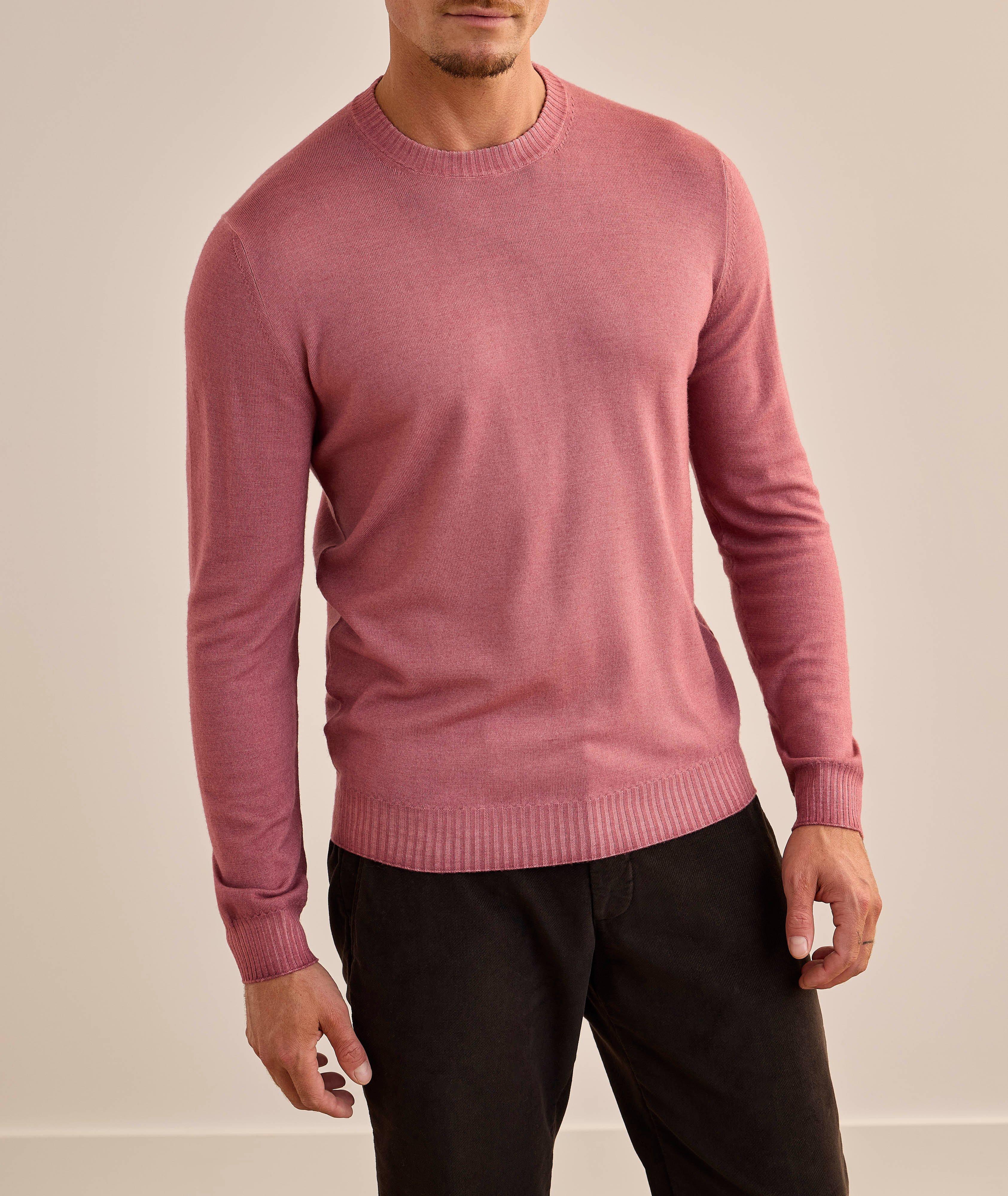 Garment-Dyed Virgin Wool Sweater image 1