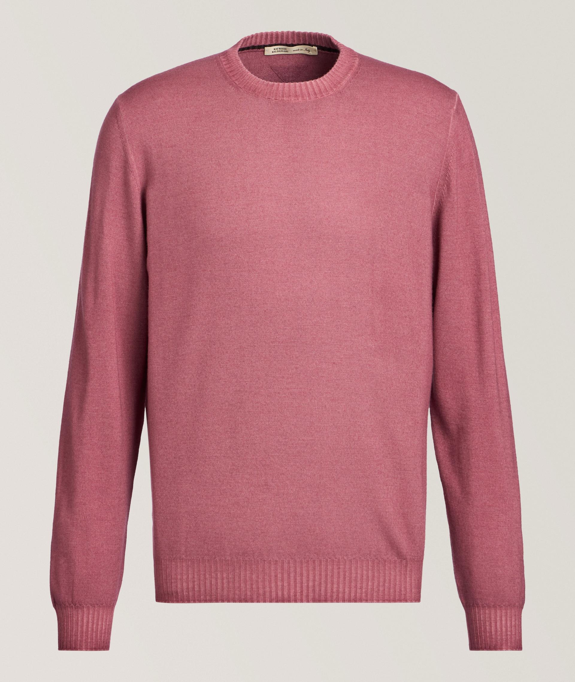 Garment-Dyed Virgin Wool Sweater image 0