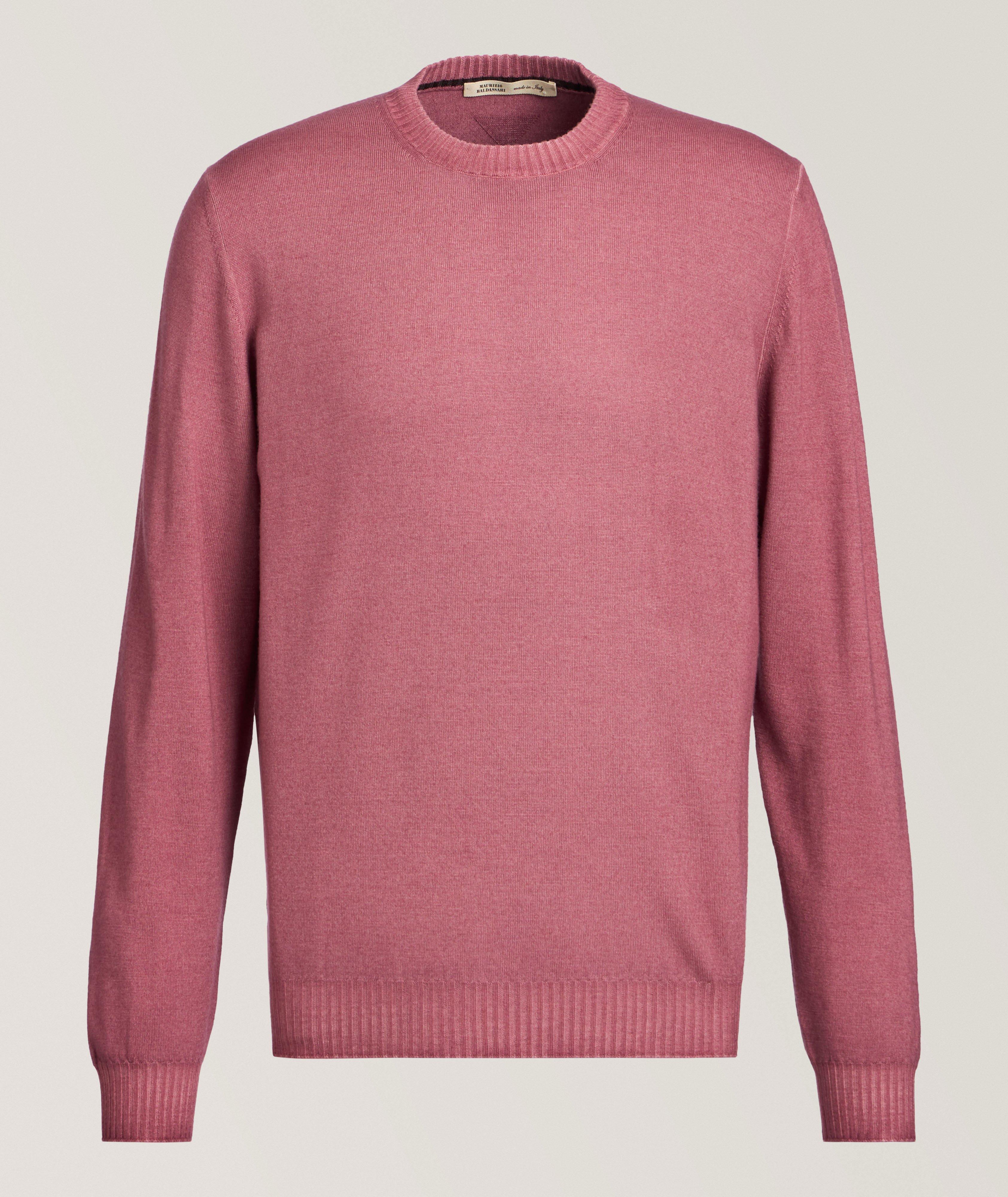 Garment-Dyed Virgin Wool Sweater image 0
