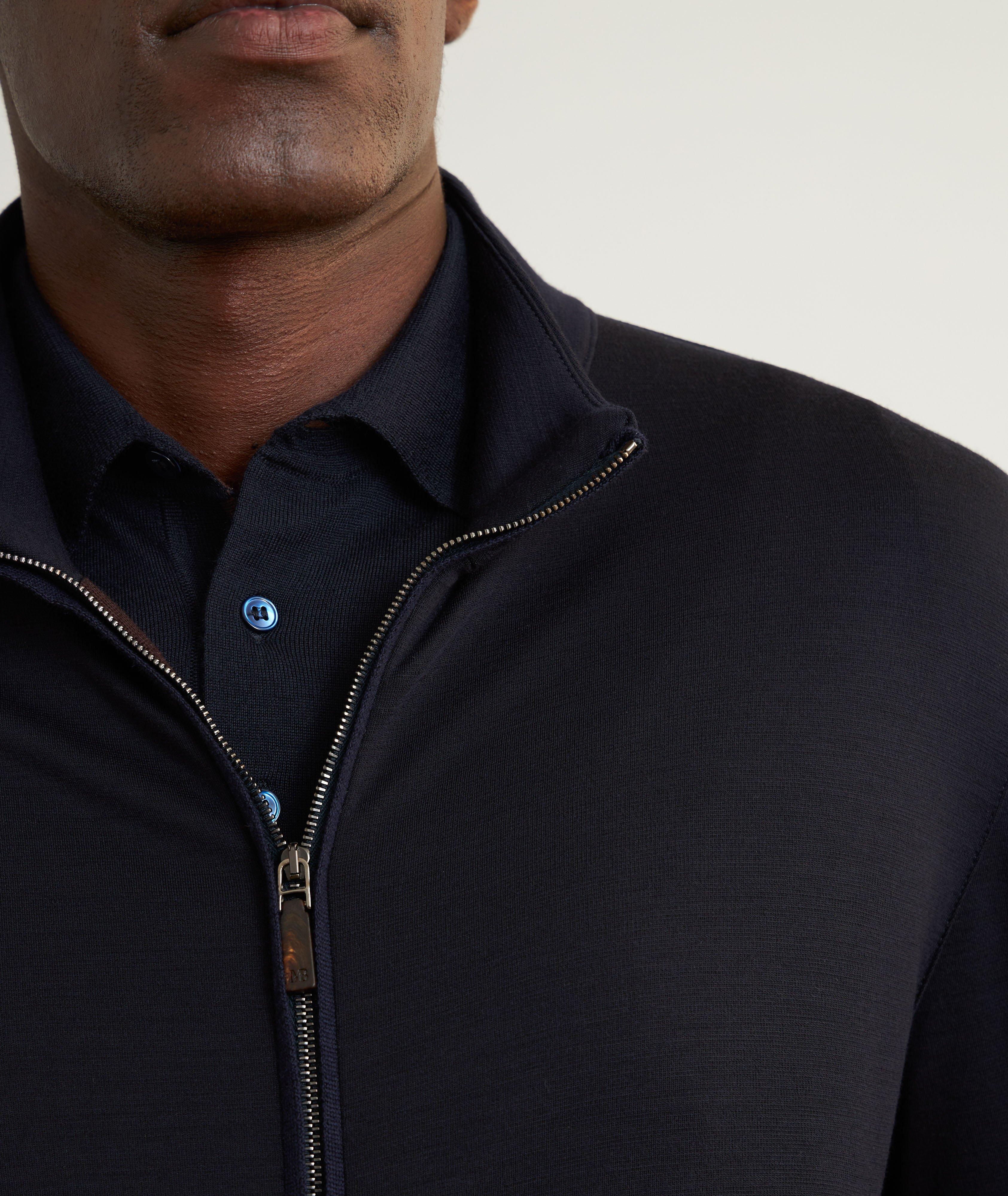 Virgin Wool Full-Zip Bomber image 3