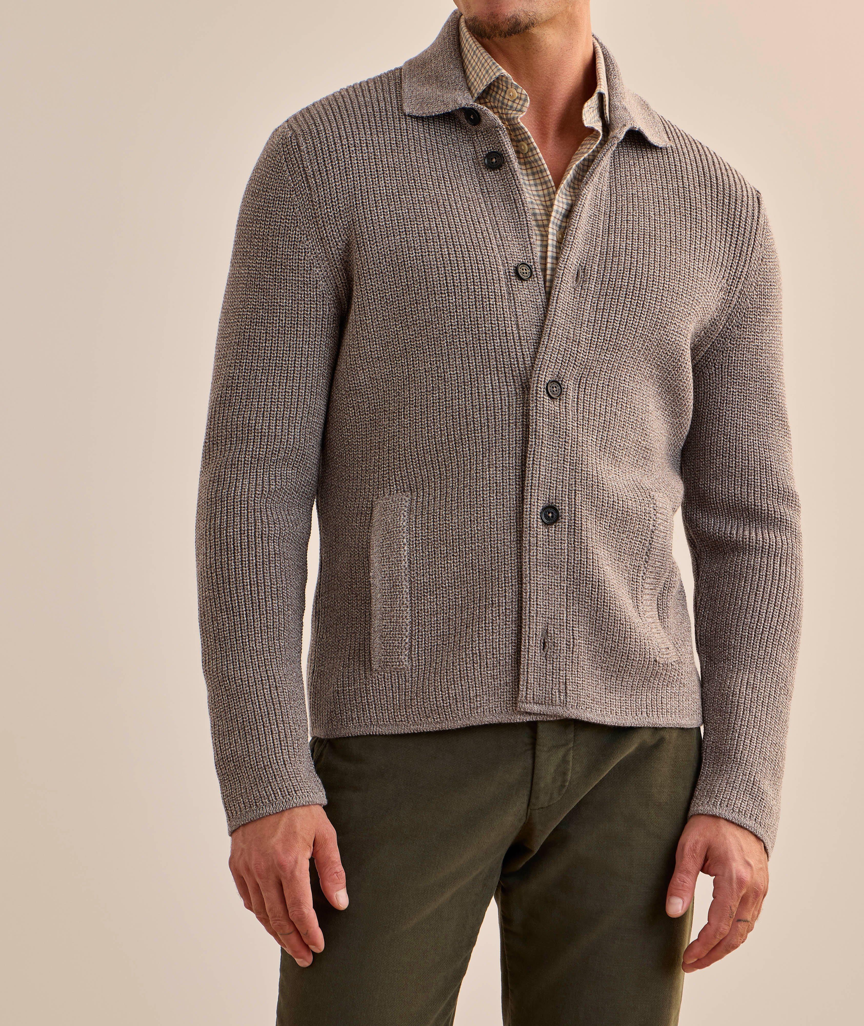 Mélange Virgin Wool Cardigan image 1