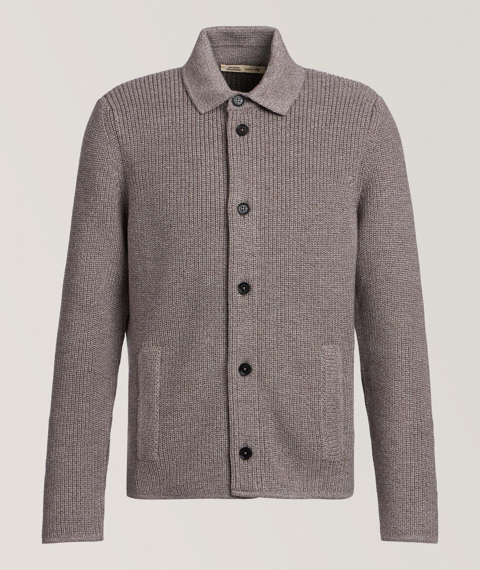 Mélange Virgin Wool Cardigan image 0