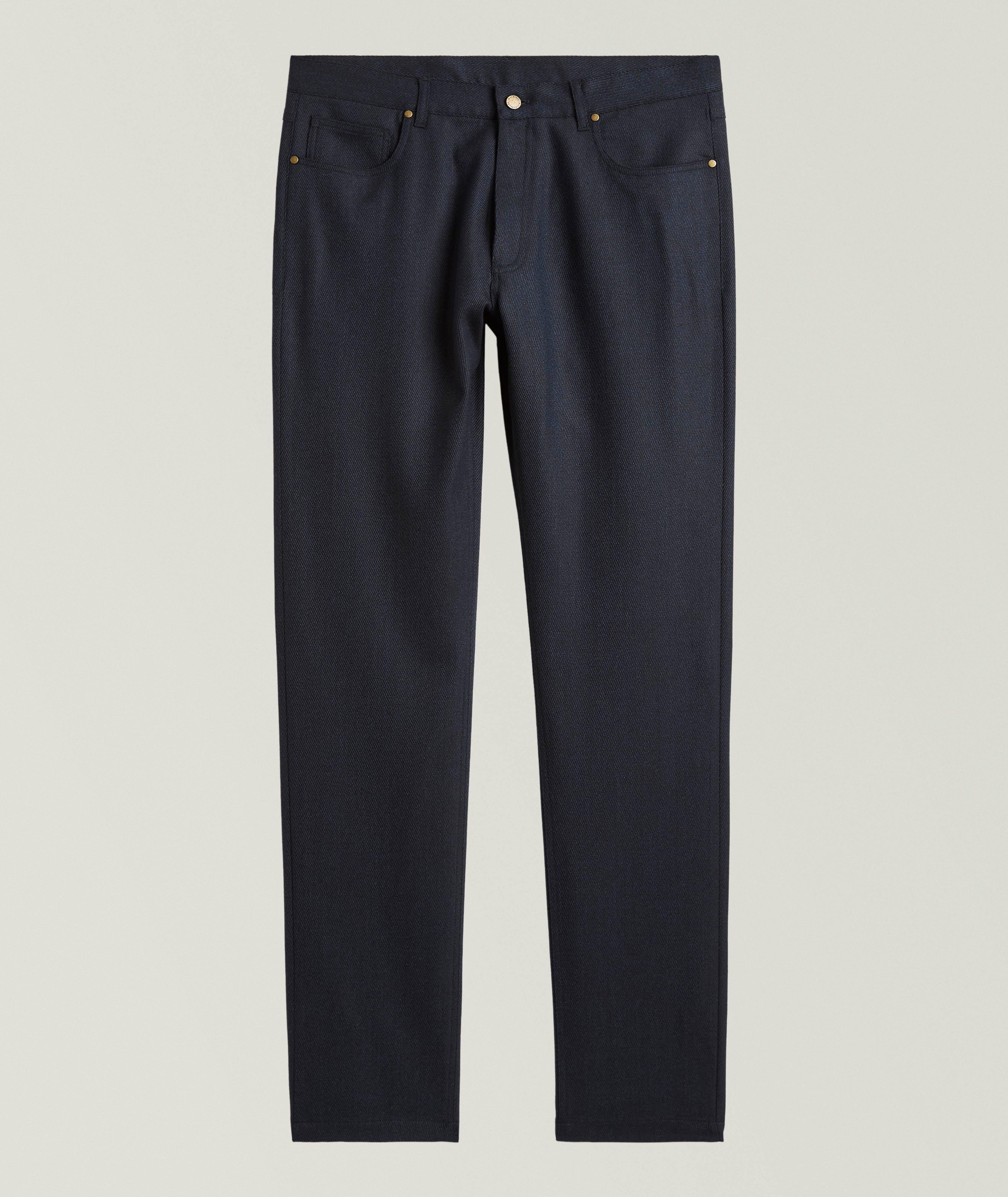 Pantalon en laine vierge extensible image 0