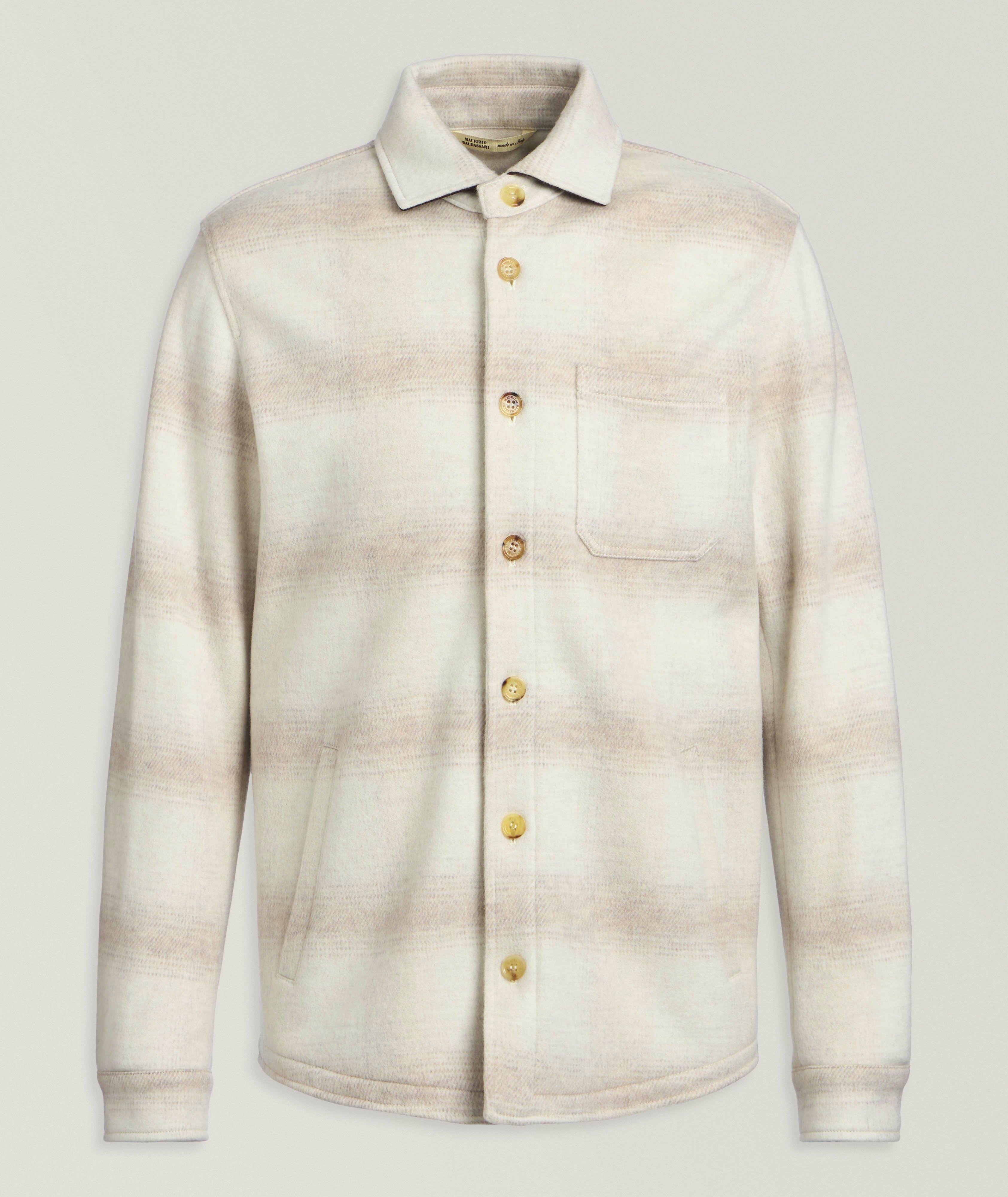BALD CRM OMBRE CHECK WL OVRSHRT image 0