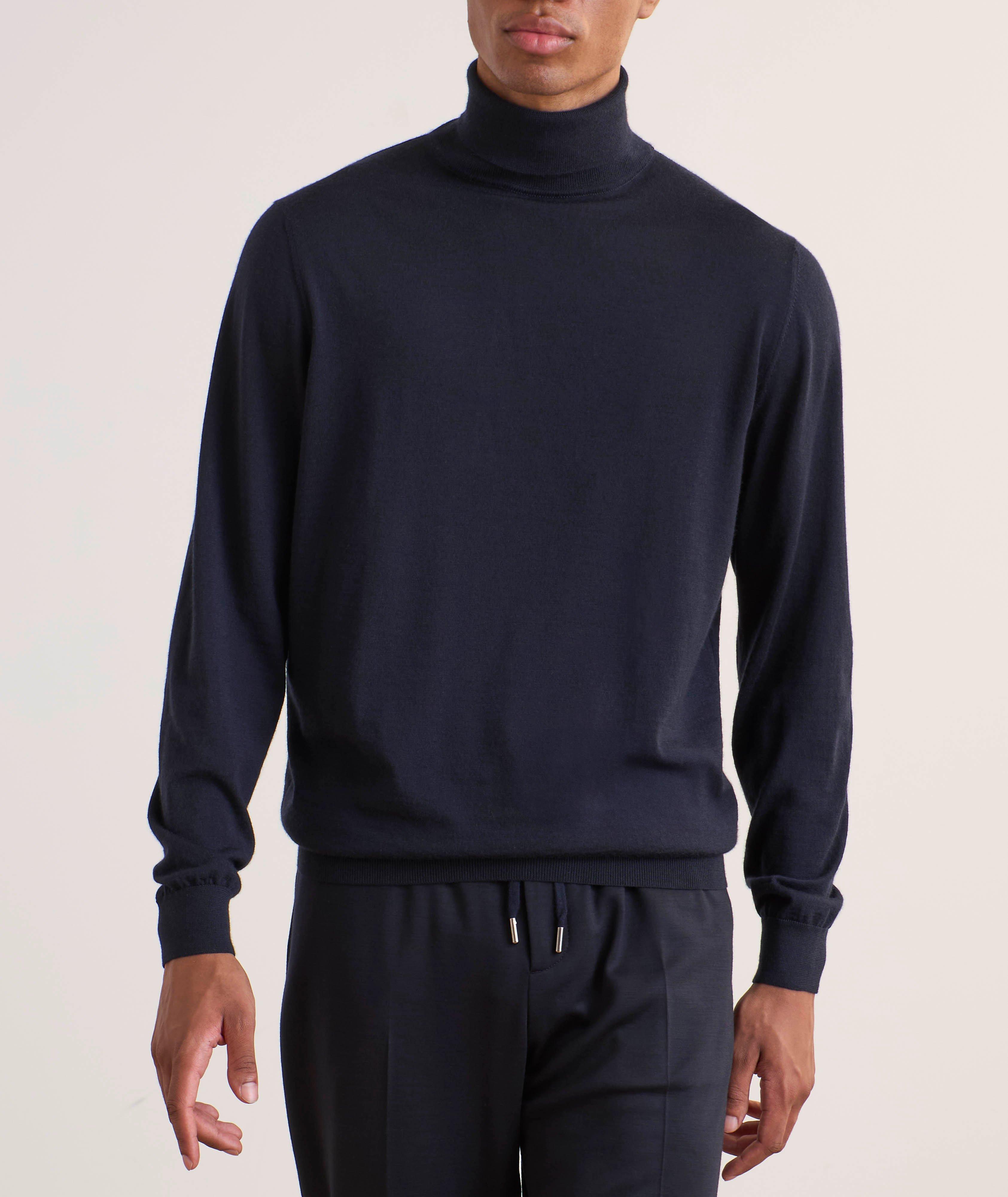 Virgin Wool Turtleneck Sweater image 2
