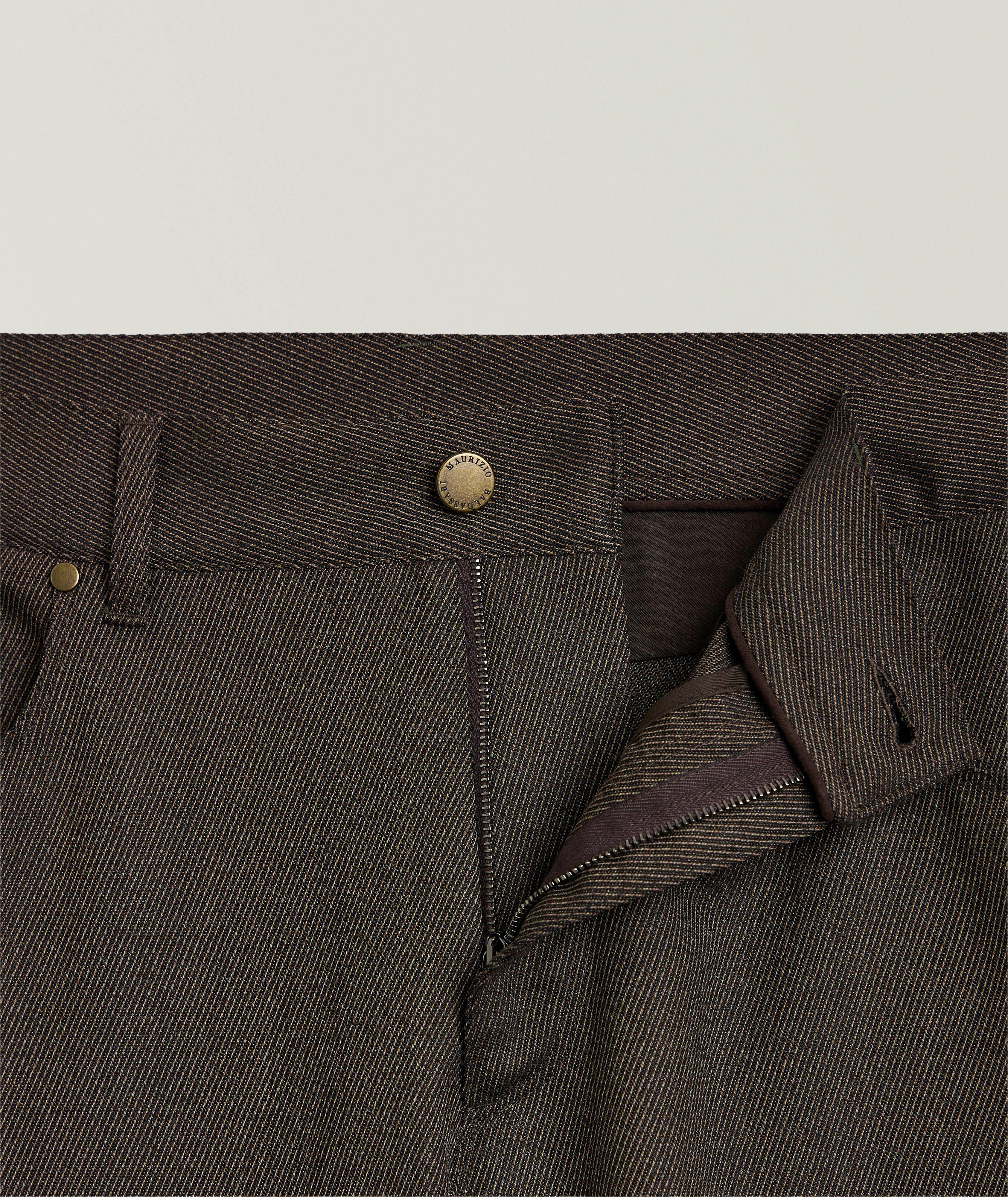 Pantalon en coton et en soie image 6
