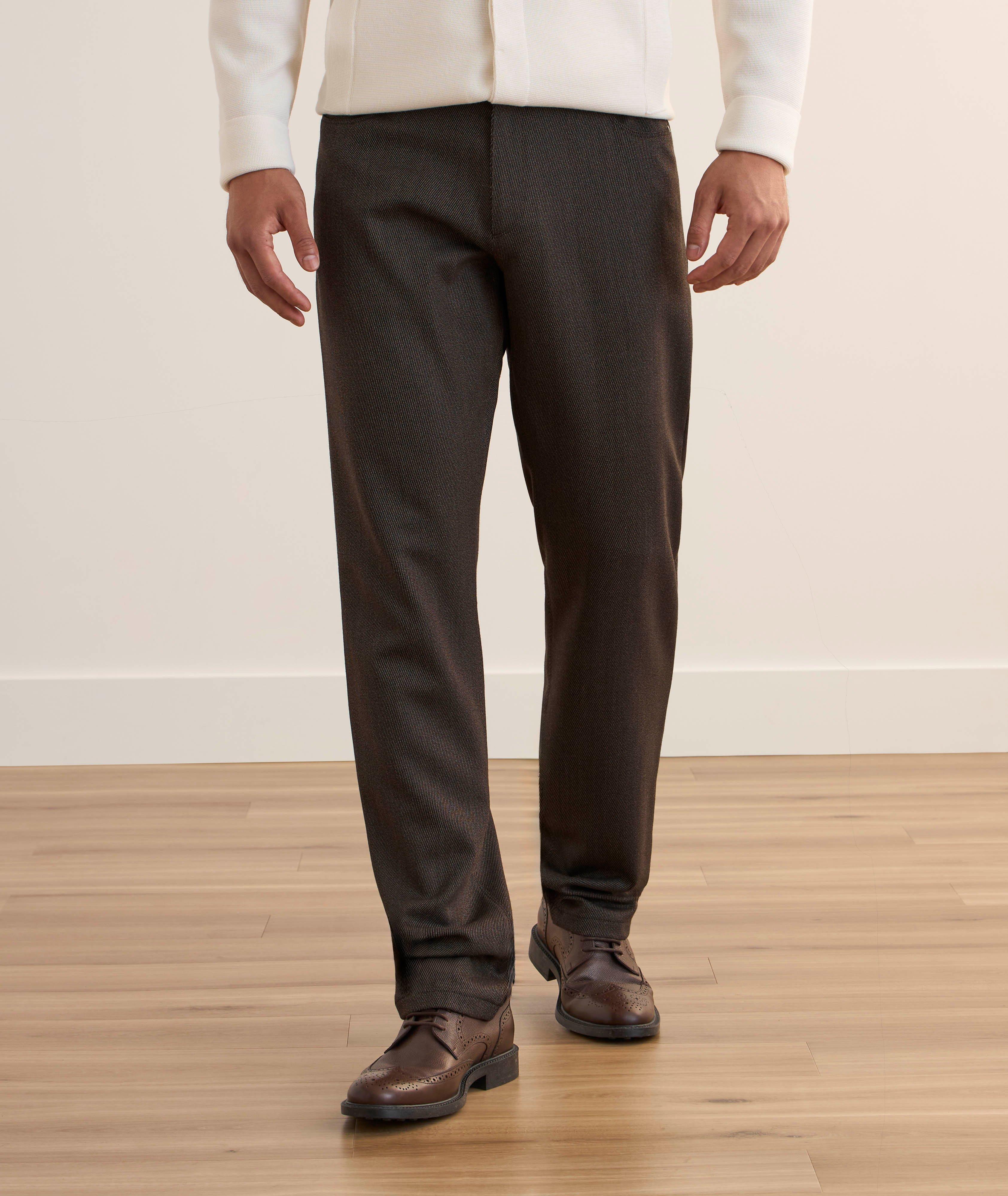 Pantalon en coton et en soie image 1