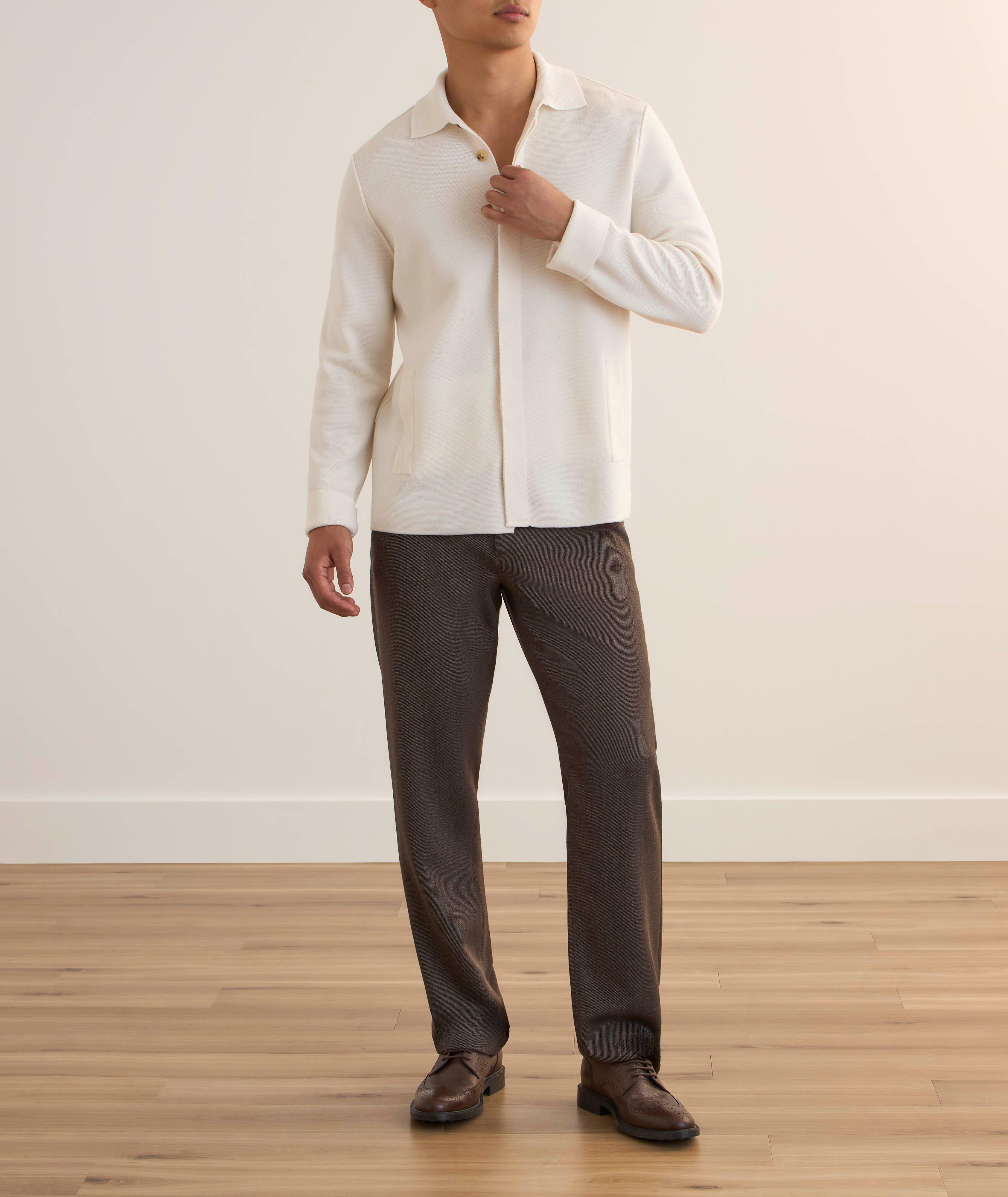 Pantalon en coton et en soie image 5