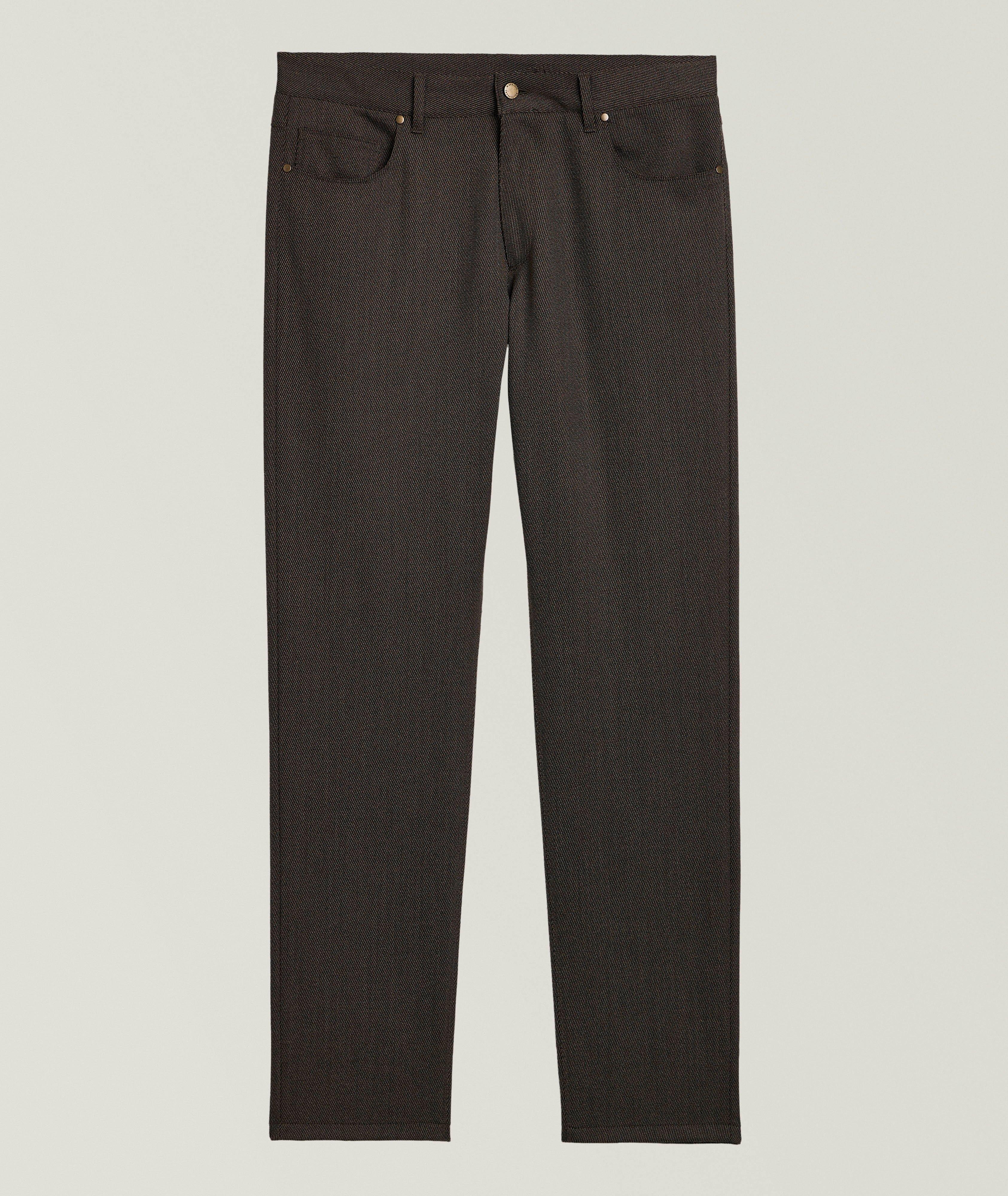 Pantalon en coton et en soie image 0