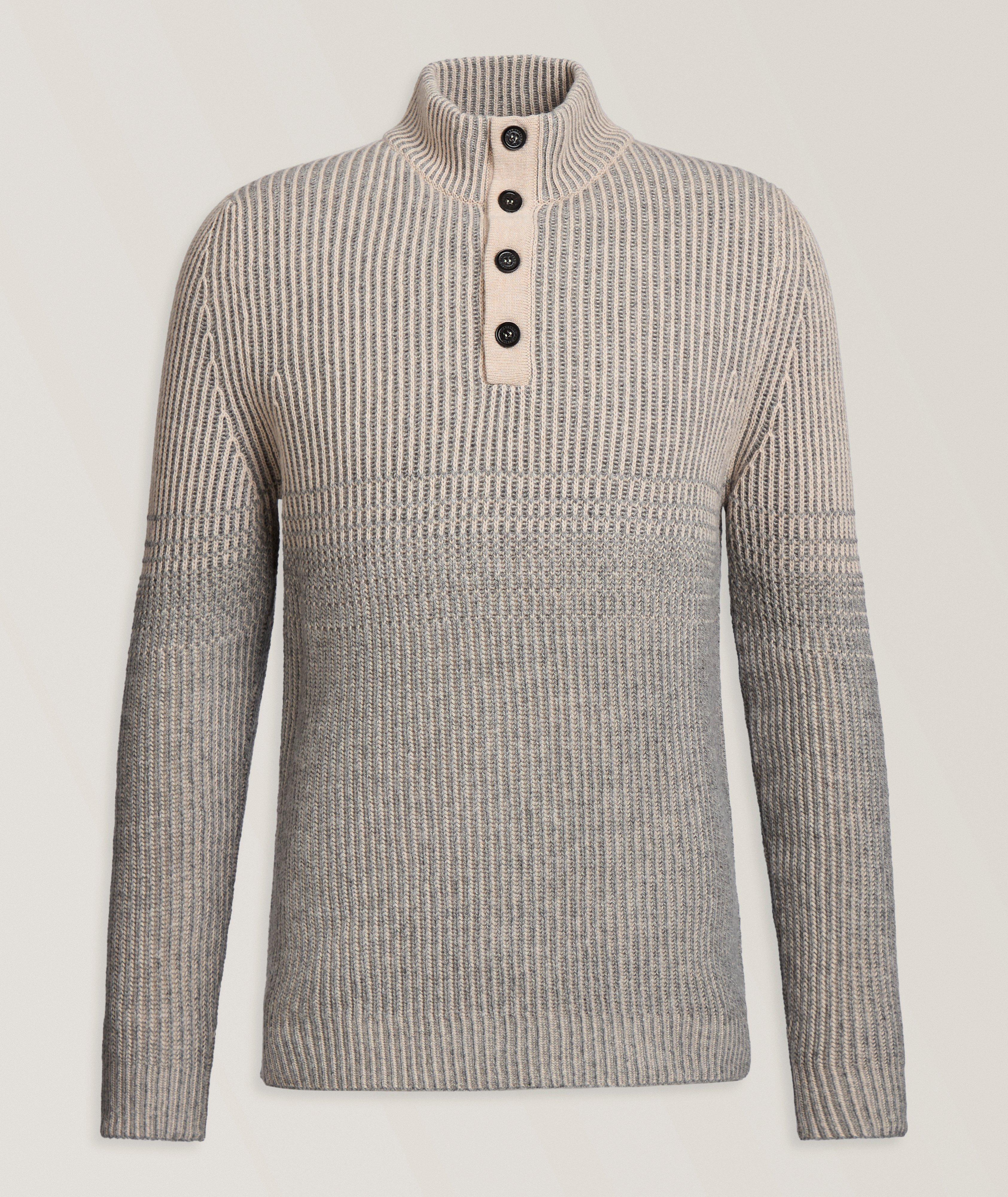 Cashmere-Blend Mock Neck Sweater image 0