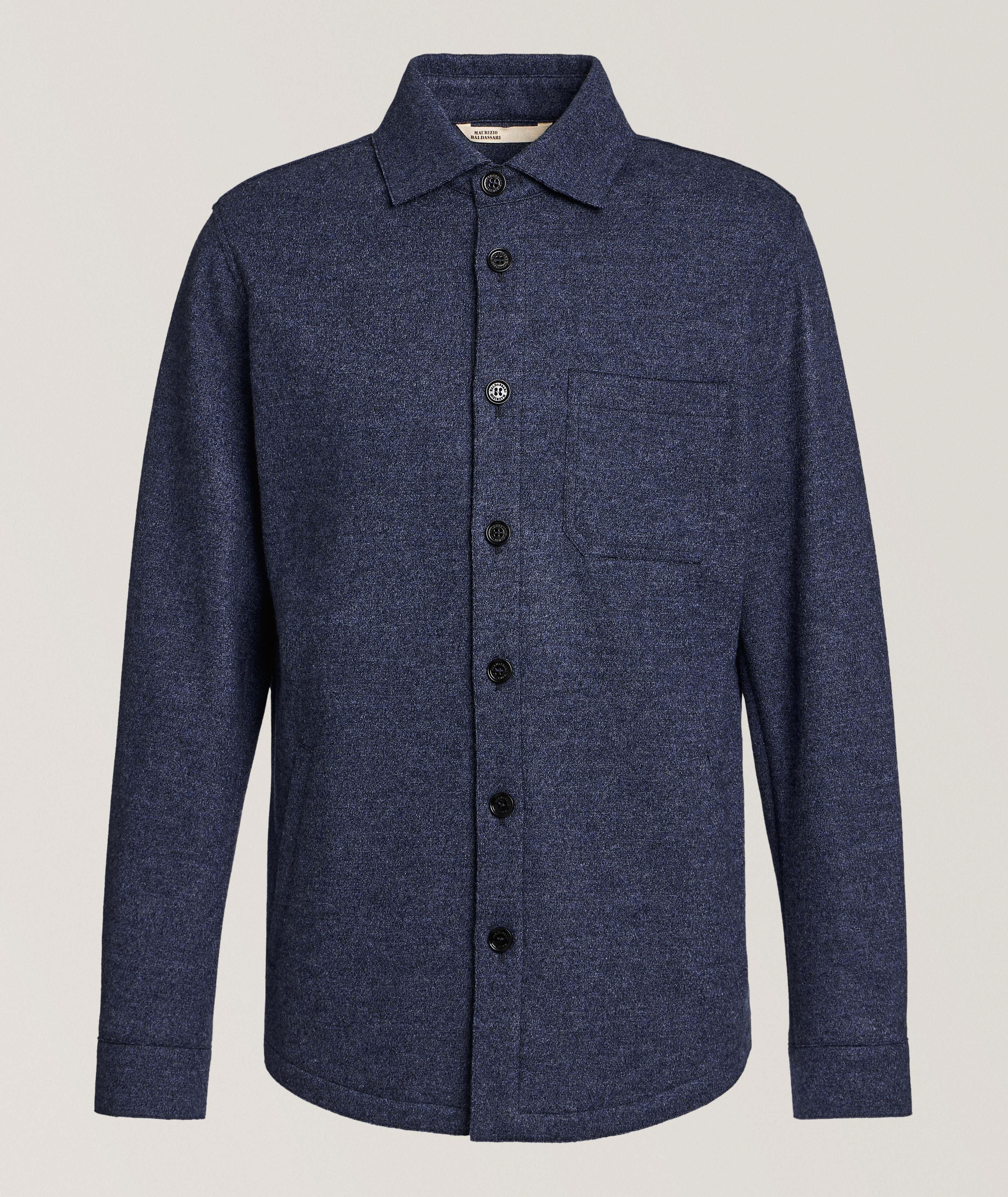 Milano Stitch Virgin Wool Overshirt image 0