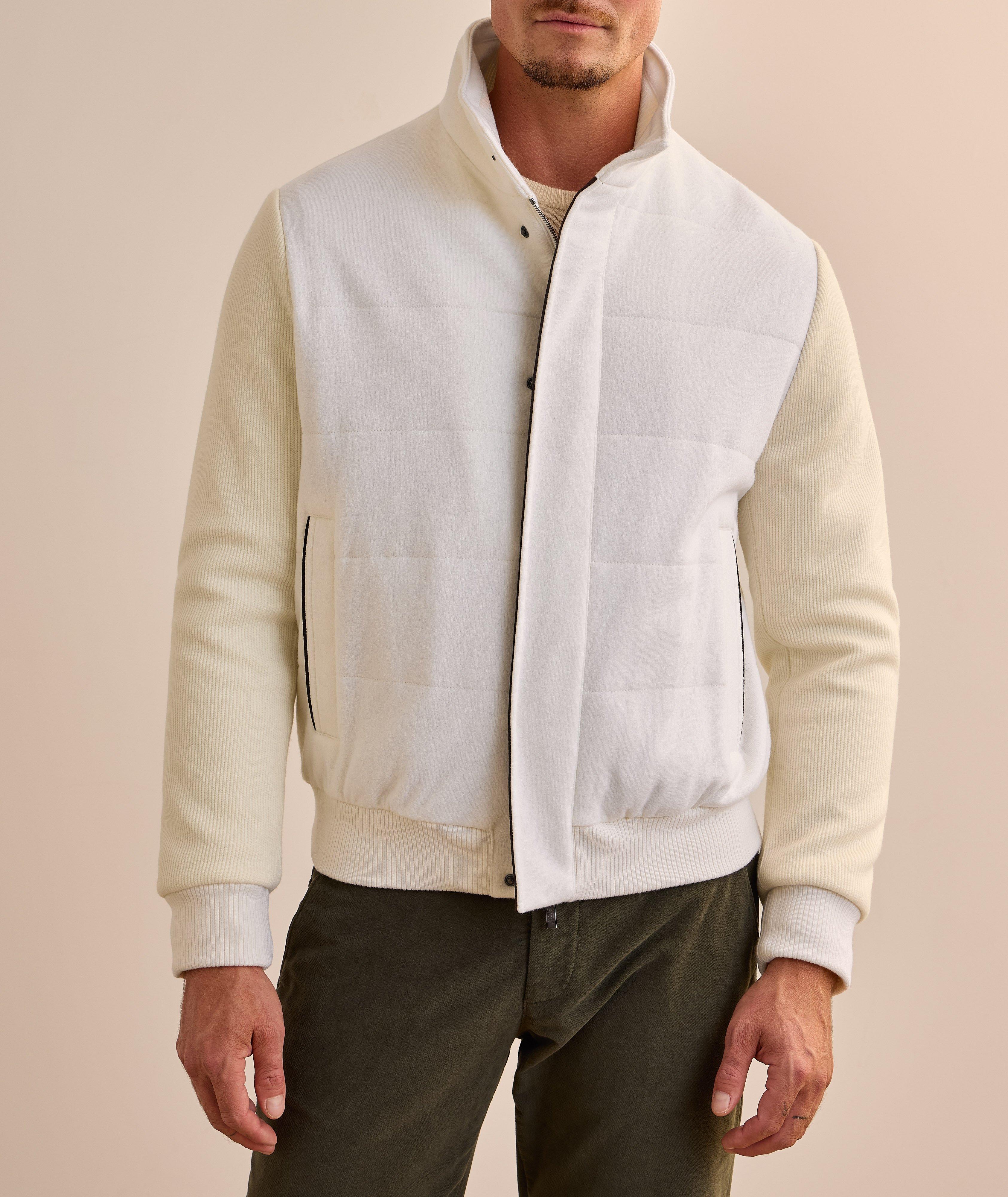 Virgin Wool-Cashmere Felted Hybrid Jacket  image 1