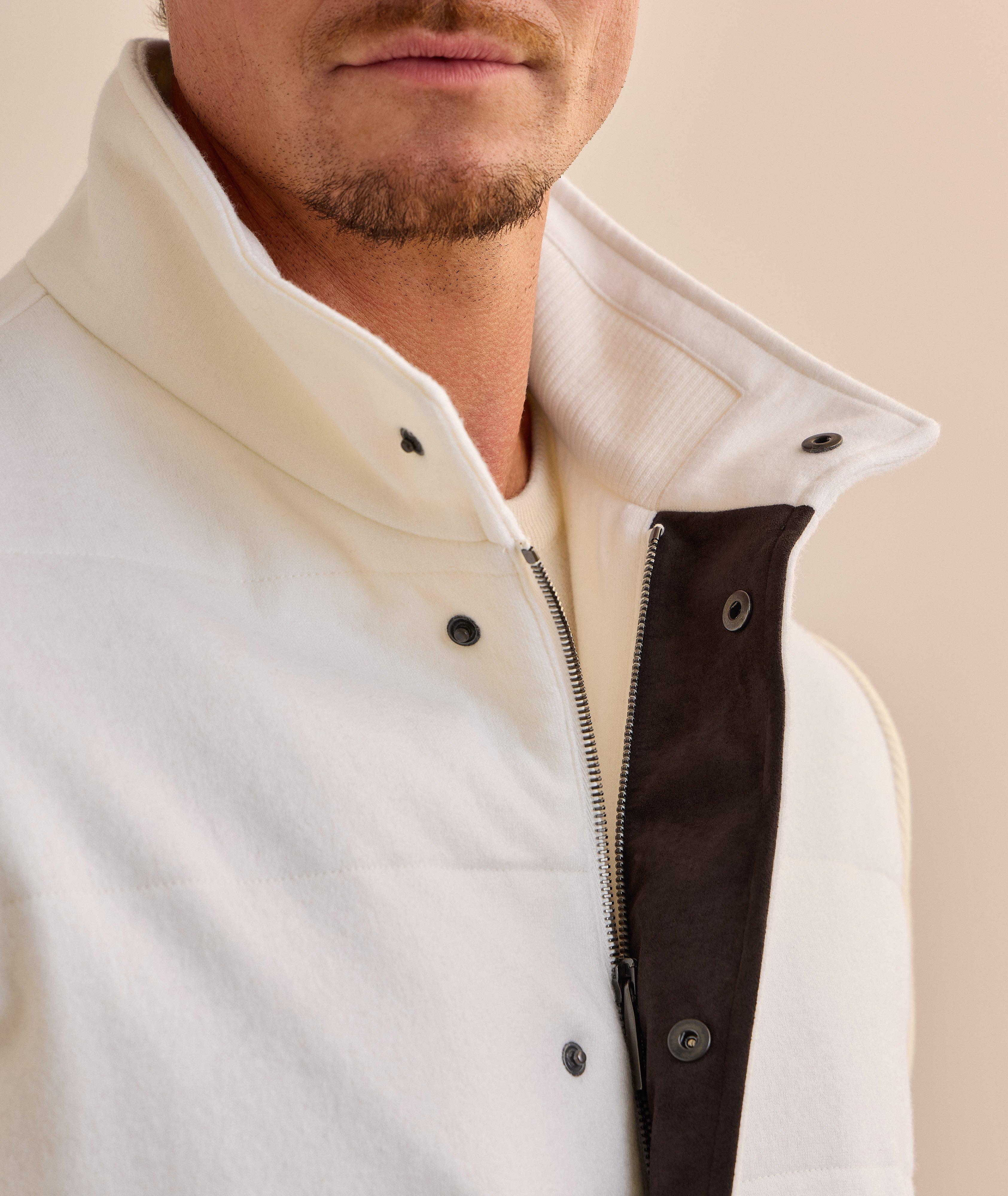 Virgin Wool-Cashmere Felted Hybrid Jacket  image 3
