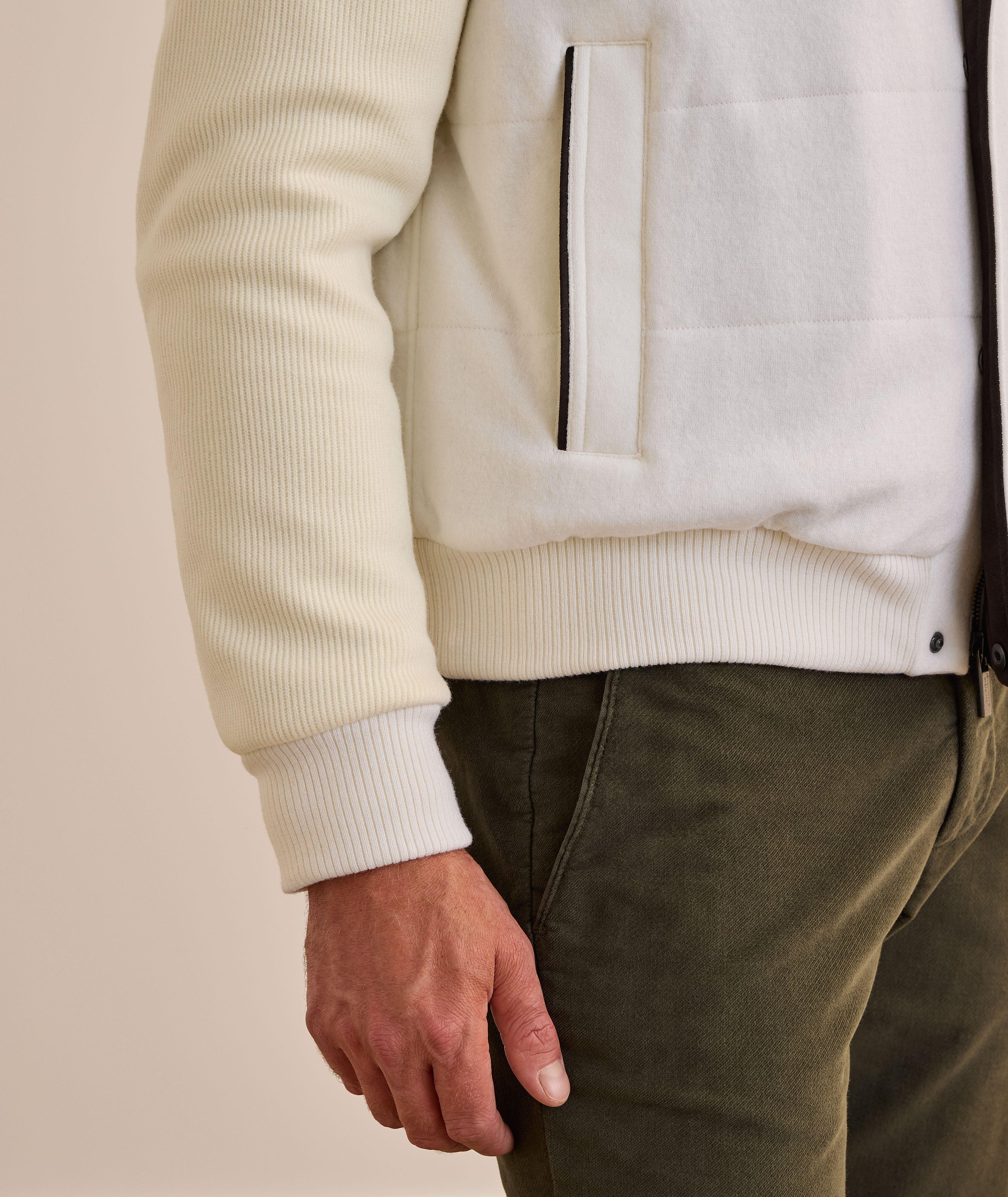 Virgin Wool-Cashmere Felted Hybrid Jacket  image 4