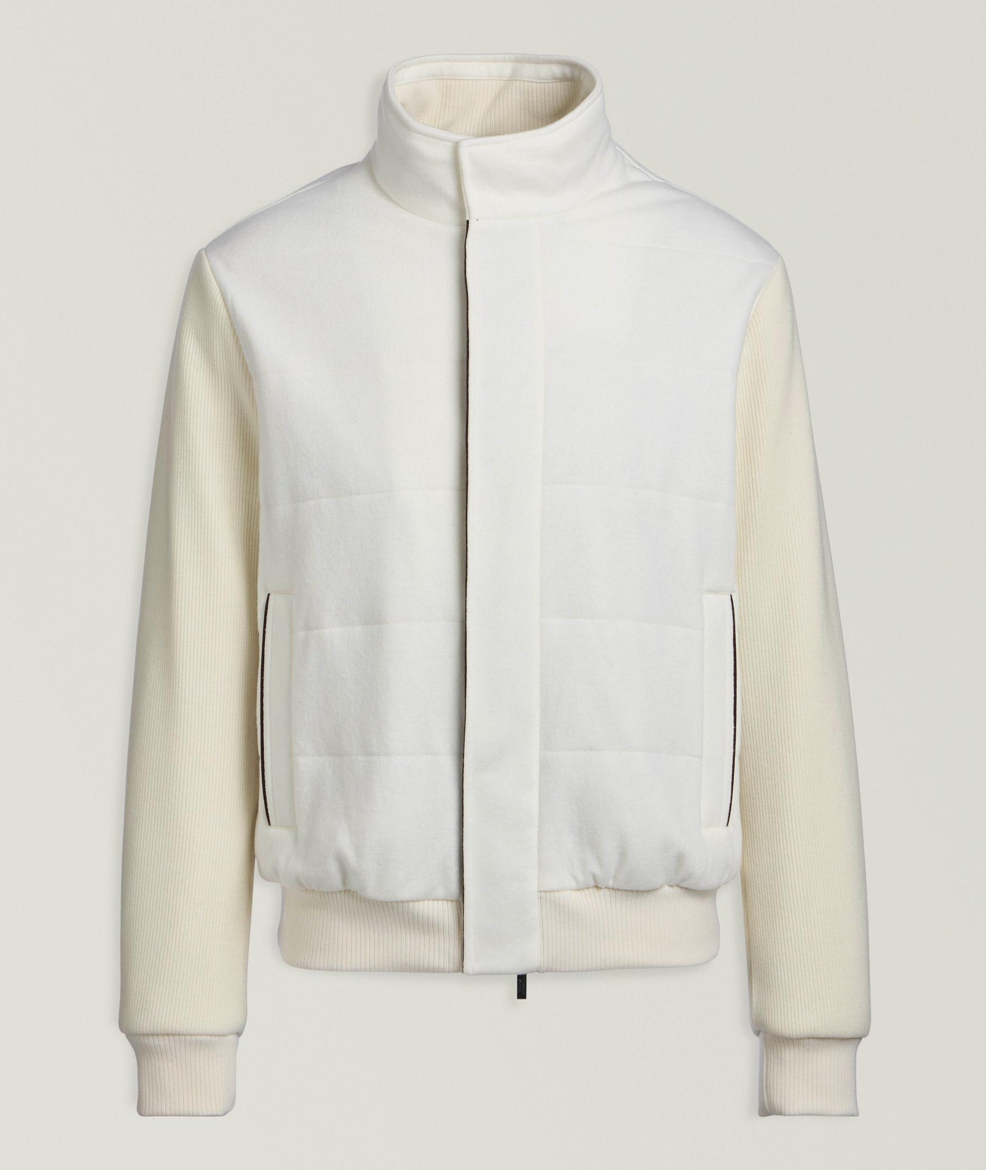 Veste hybride en laine vierge et cachemire feutrés image 0