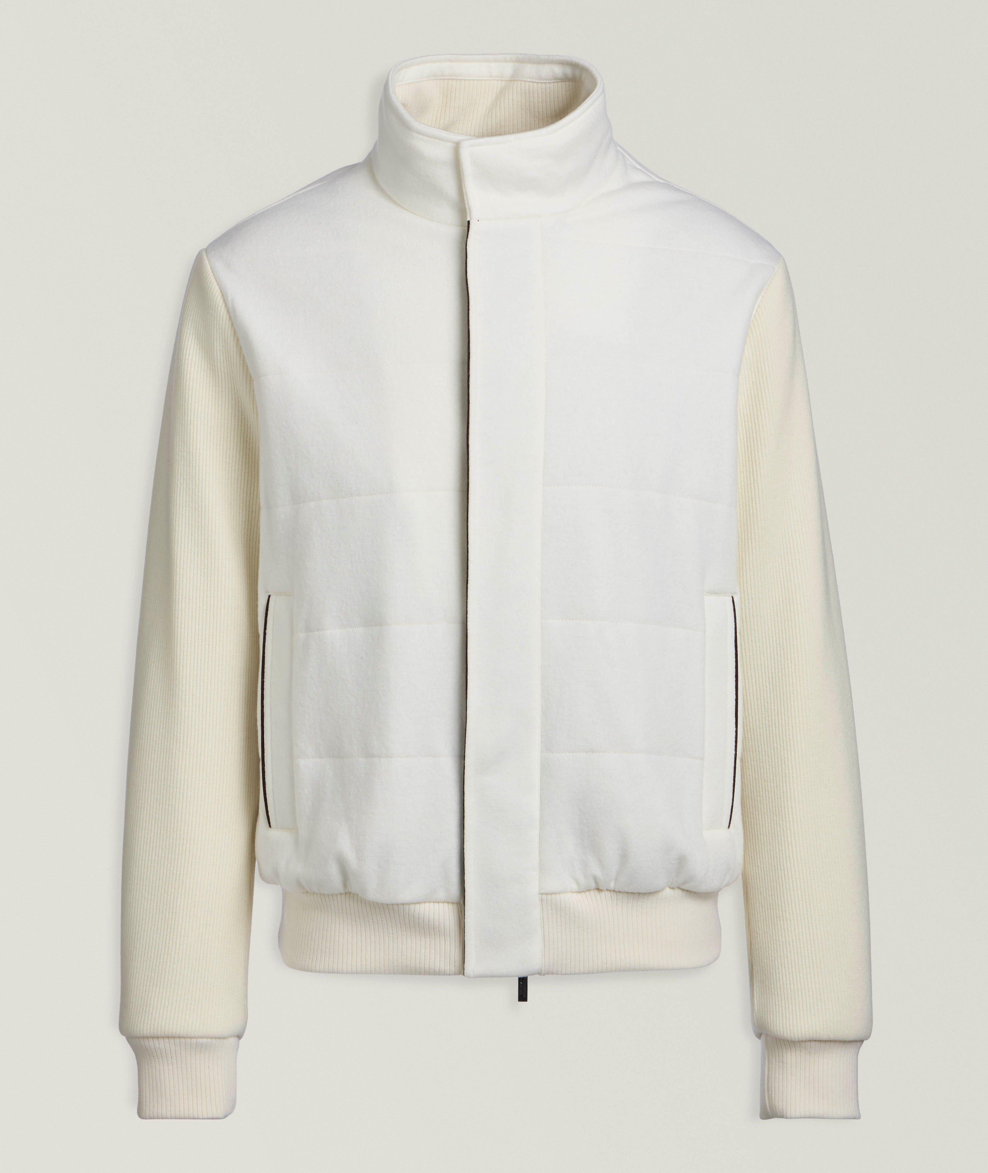 Veste hybride en laine vierge et cachemire feutrés image 0